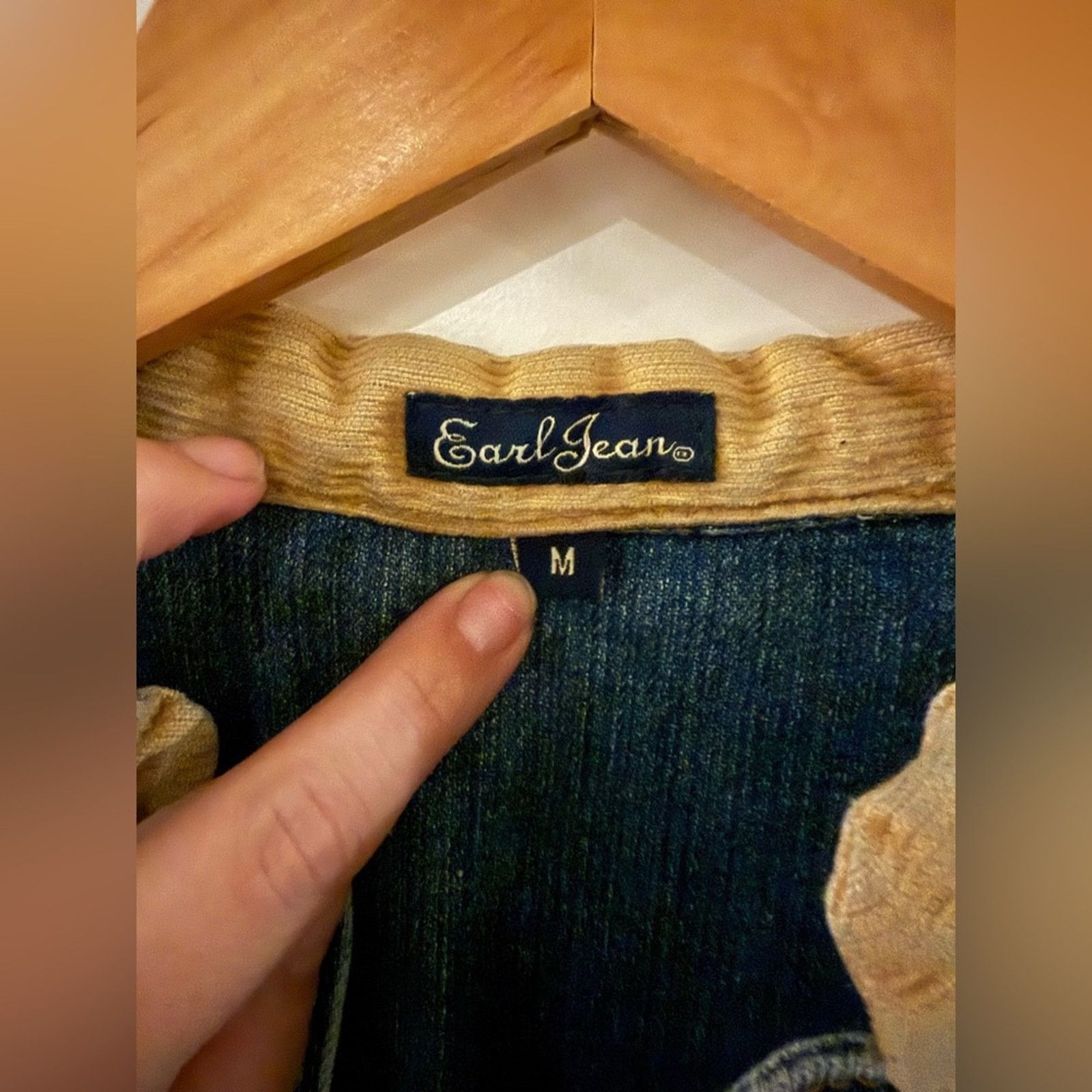 Vintage Earl Jean Crop Denim Jacket Western Americana Patchwork Y2K Size M / US 6-8 / IT 42-44 - 6 Thumbnail