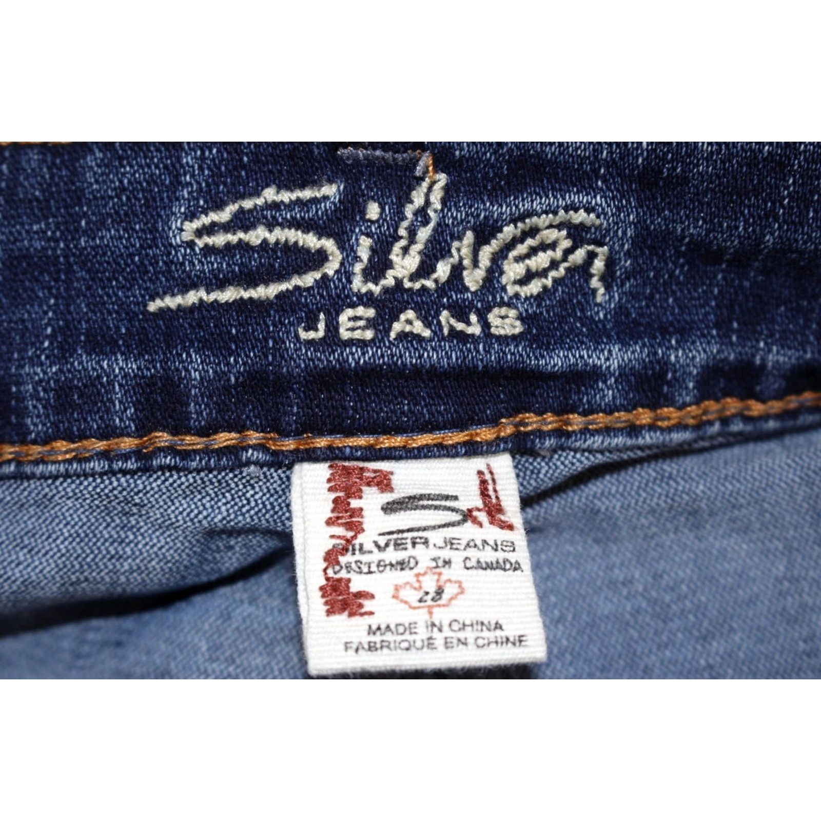 Silver Jeans Co. Silver Jeans Aiko Bootcut Distressed Dark Wash Women's 28x31 Jeans Size 28" / US 6 / IT 42 - 7 Thumbnail
