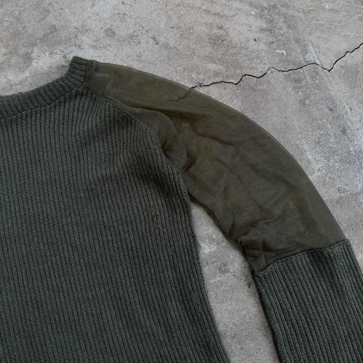 Japanese Brand × Vintage Vintage Update Sisters Japanese Sweater Mesh Sleeves Size M / US 6-8 / IT 42-44 - 4 Thumbnail