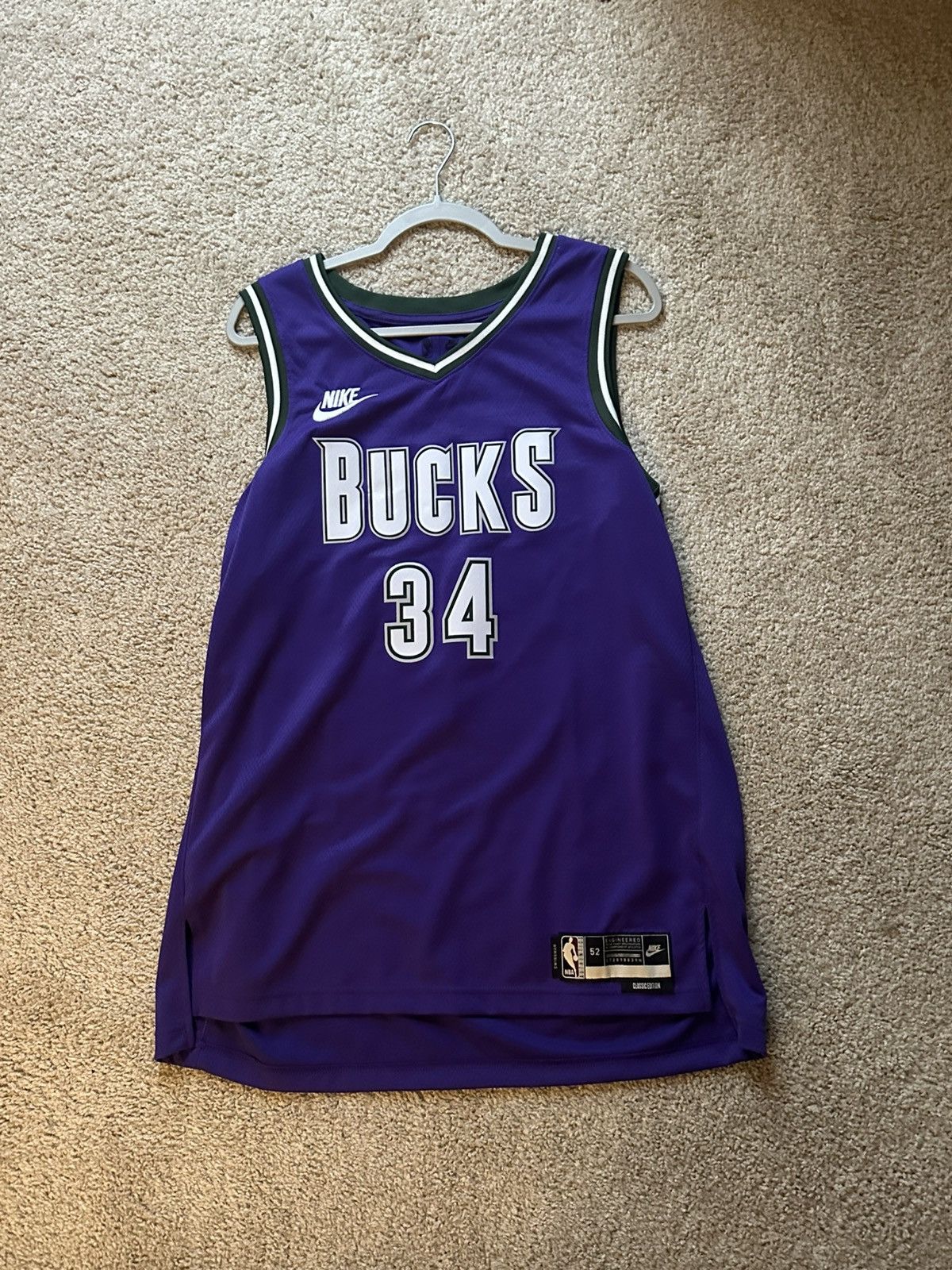 Nike Giannis Antetokounmpo Milwaukee Bucks Alternate Jersey Size US XL / EU 56 / 4 - 1 Thumbnail