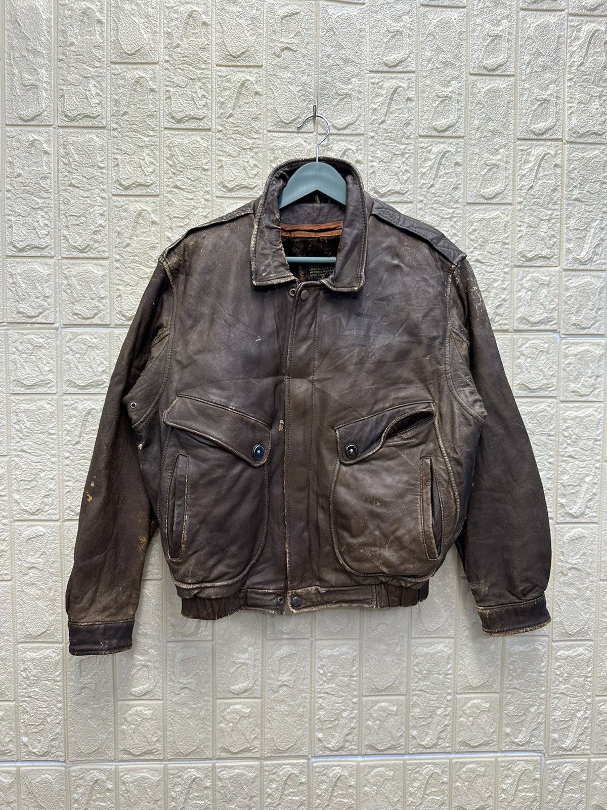 Vintage Rare Vintage US Armed Force Aviator Jacket MJ34 Size US M / EU 48-50 / 2 - 1 Thumbnail