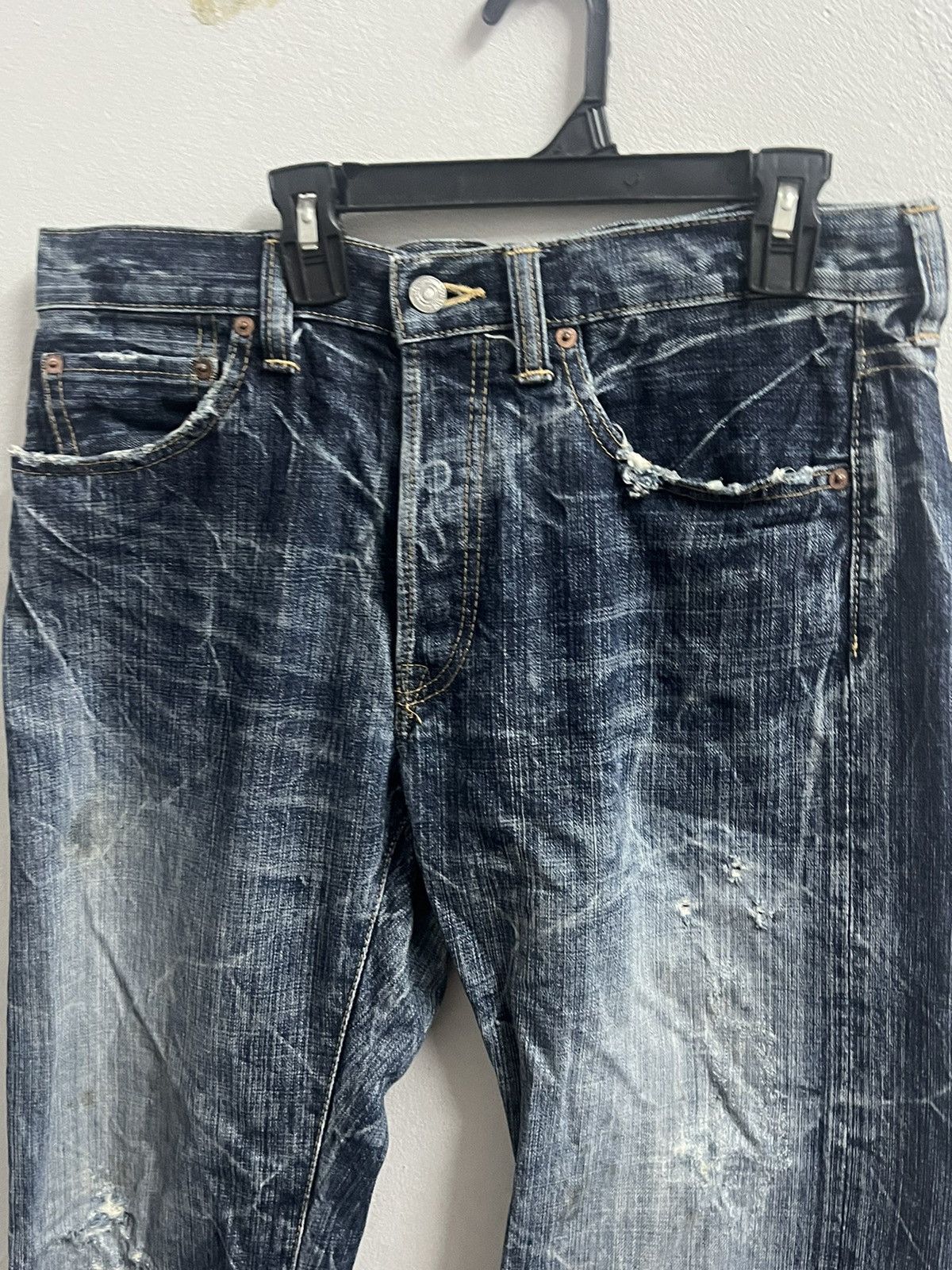 Eternal × Vintage ETERNAL JAPAN DENIM BUTTON FLY JEANS DISTRESSED Size US 32 / EU 48 - 2 Thumbnail