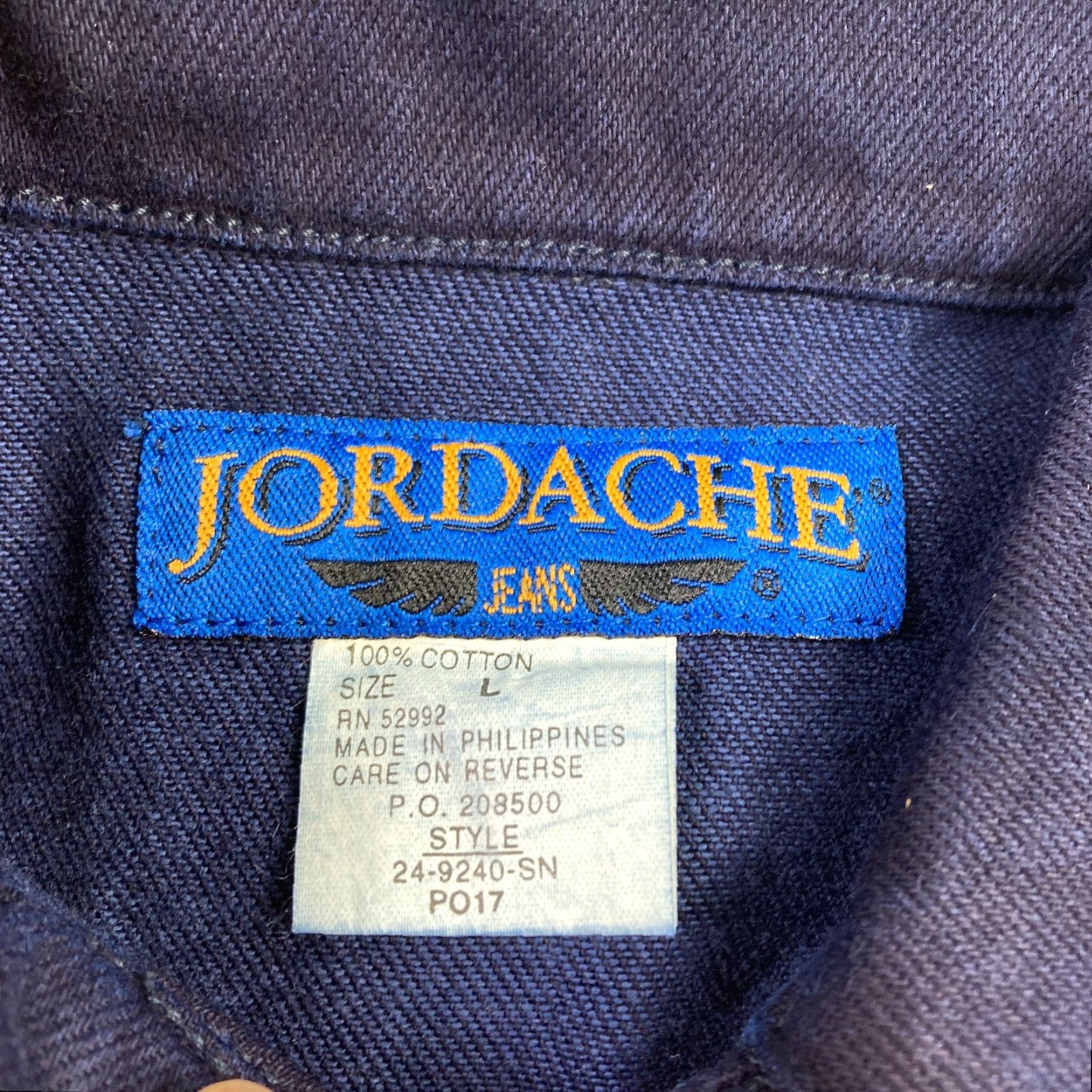 Jordache VINTAGE Jordache Denim Jacket Women’s L Blue Trucker Biker Western Crop Jacket Size L / US 10 / IT 46 - 7 Thumbnail
