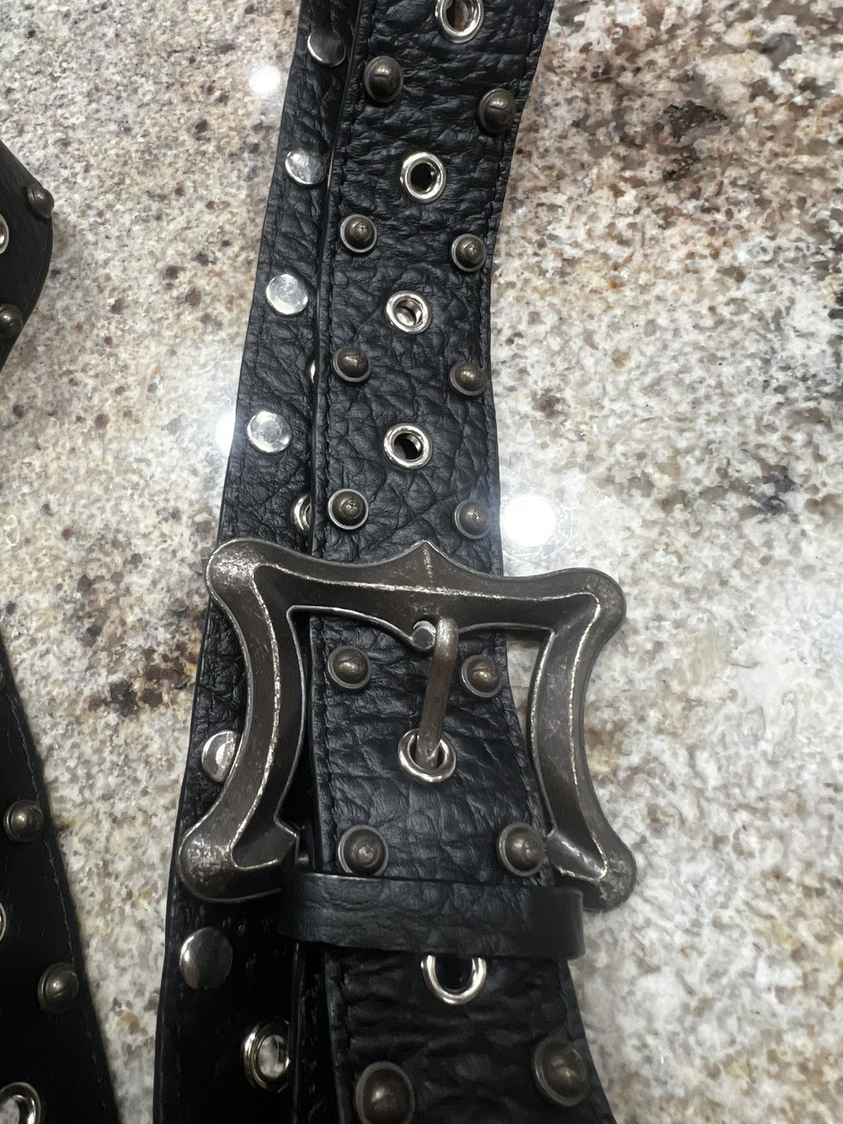 Thug Club Thug Club Dragon Belt Studded Leather Cross Body Bag Size ONE SIZE - 3 Thumbnail