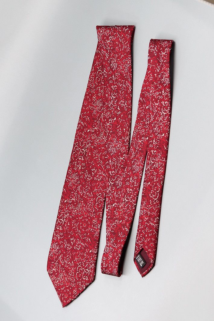 Jean-Louis Scherrer Vintage Jean-Louis Scherrer Red Silk Tie Size ONE SIZE - 8 Thumbnail