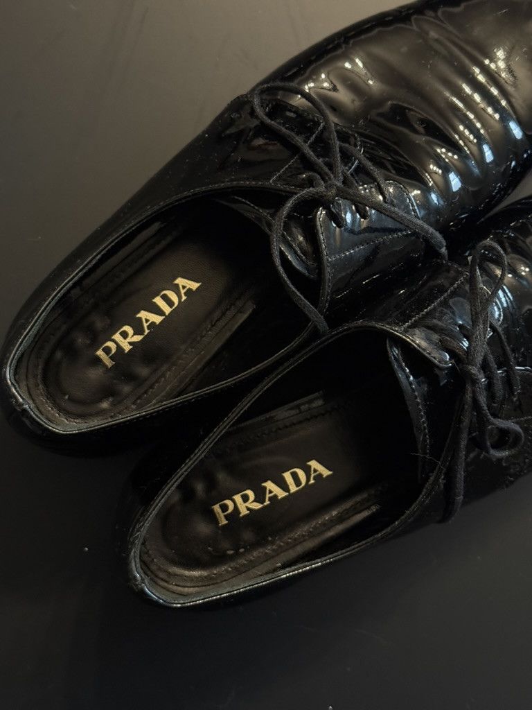 Prada Prada Vintage Patent Leather Derbies Size US 8 / IT 38 - 5 Thumbnail