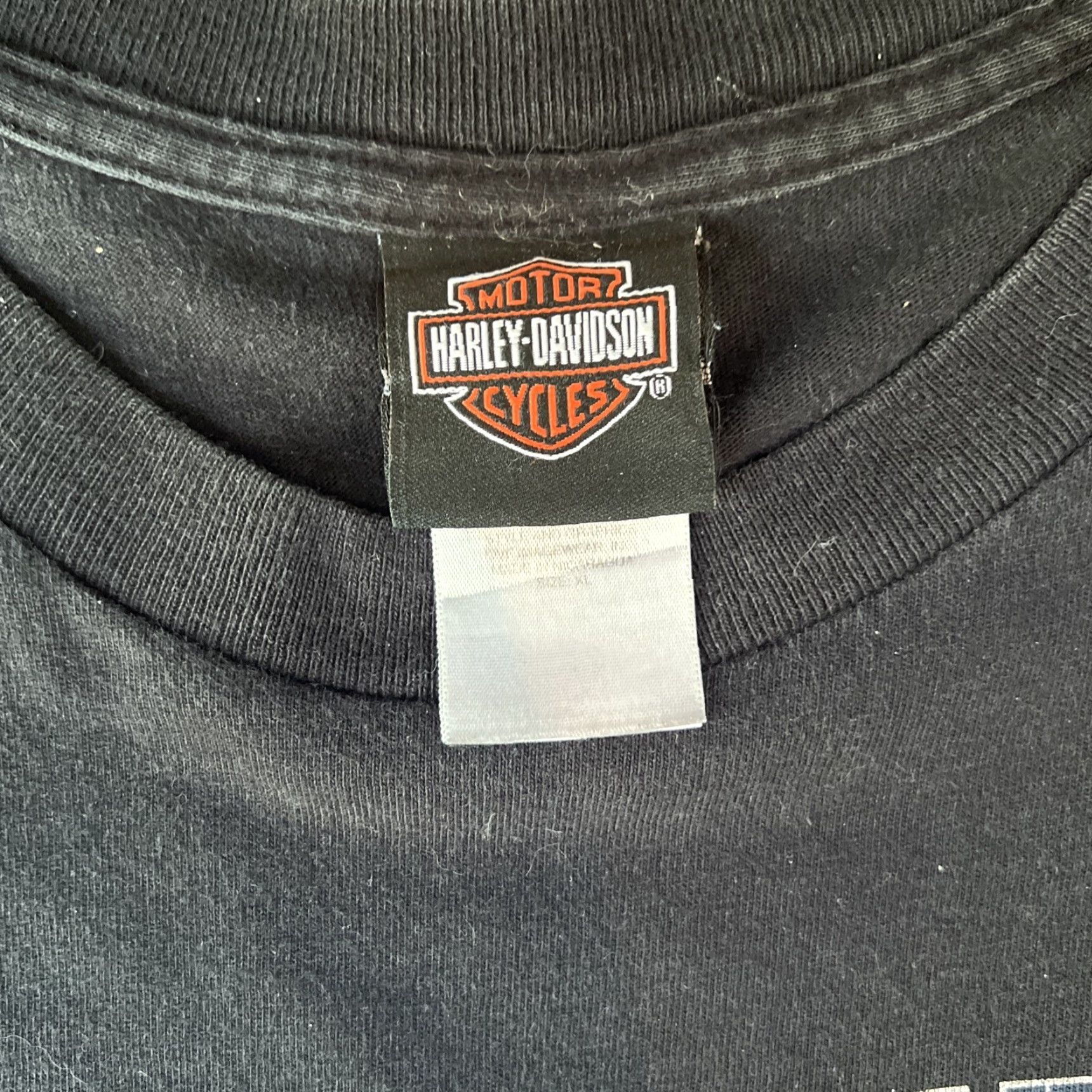 Harley Davidson VINTAGE 2003 Harley Davidson Biker T-Shirt XL Black 3D Emblem Daytona Mens Size US XL / EU 56 / 4 - 2 Thumbnail
