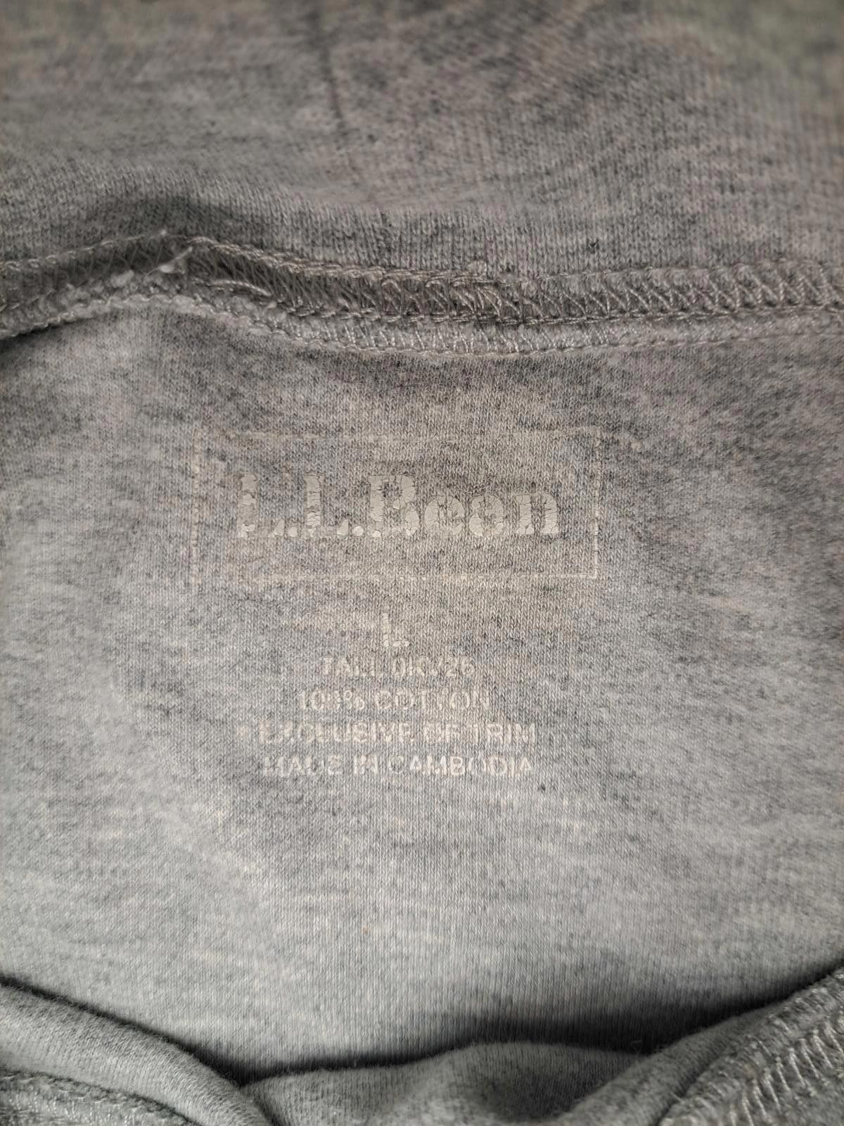 L.L. Bean LL Bean Turtleneck Sweater Mens Large Gray 100% Cotton Size US L / EU 52-54 / 3 - 2 Thumbnail