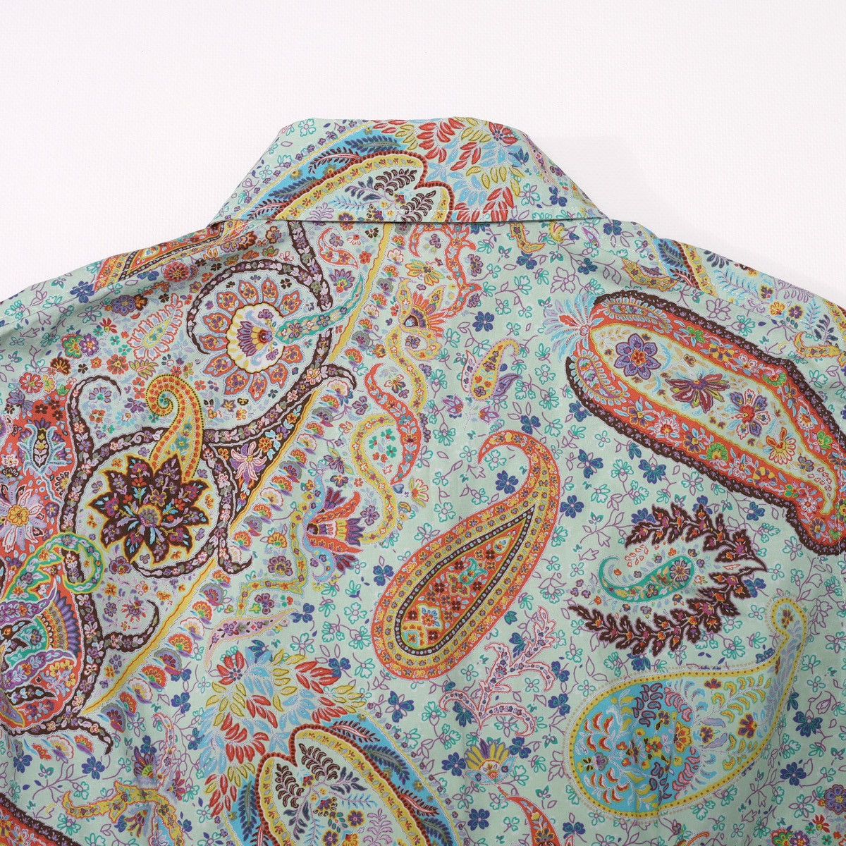 Etro Etro Printed Flowers Floral Shirt Aquamarine Size M / US 6-8 / IT 42-44 - 15 Thumbnail