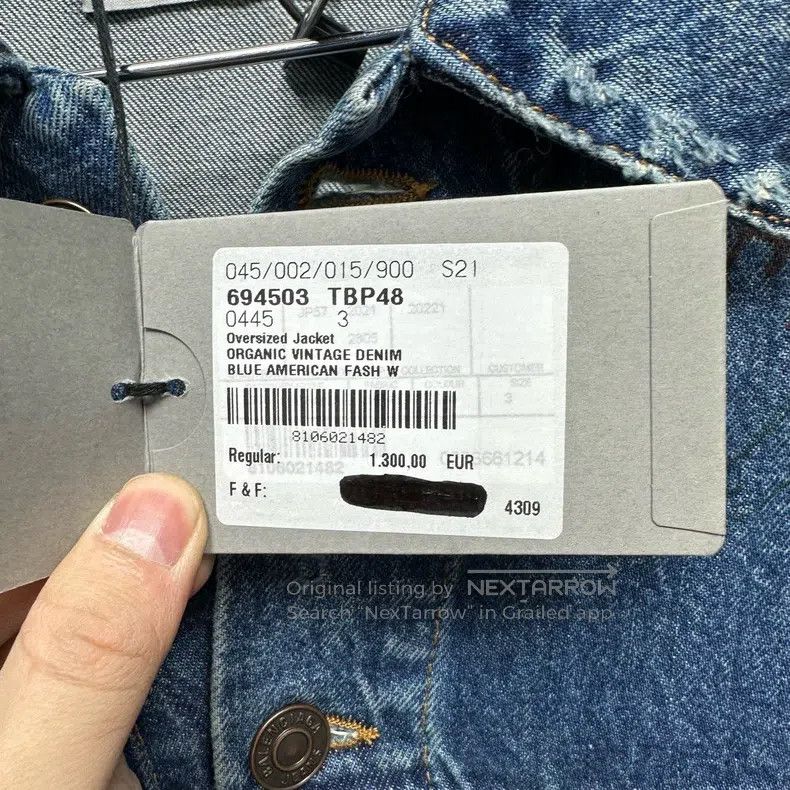 Balenciaga Balenciaga Destroyed Graffiti Print Denim Jacket Size US L / EU 52-54 / 3 - 7 Thumbnail