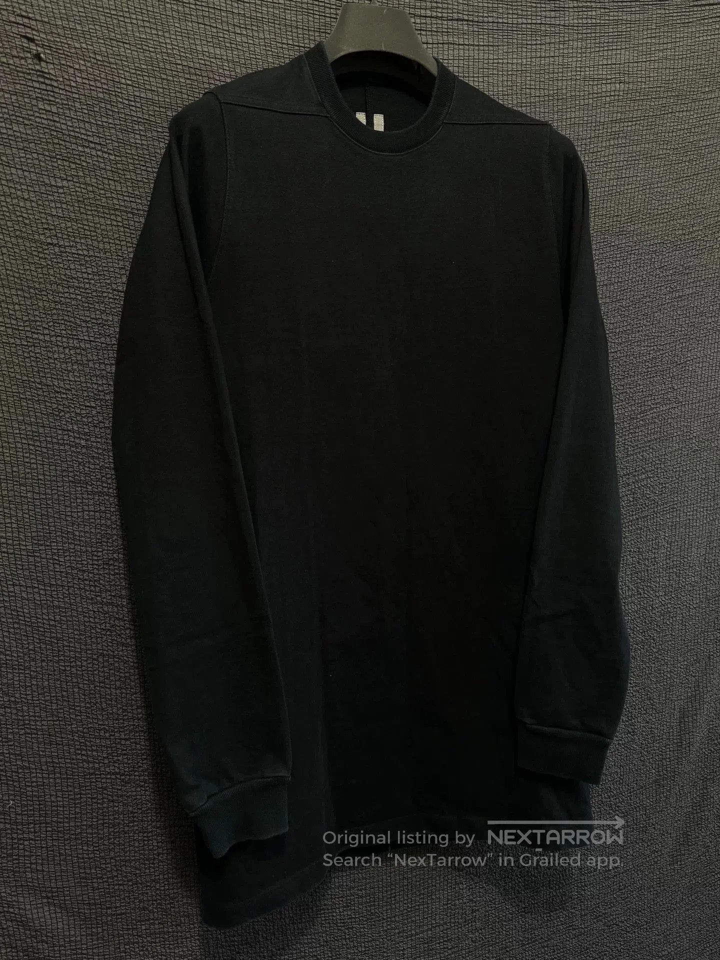 Rick Owens Rick Owens Black Long Sleeve Tee. Size US XS / EU 42 / 0 - 2 Thumbnail
