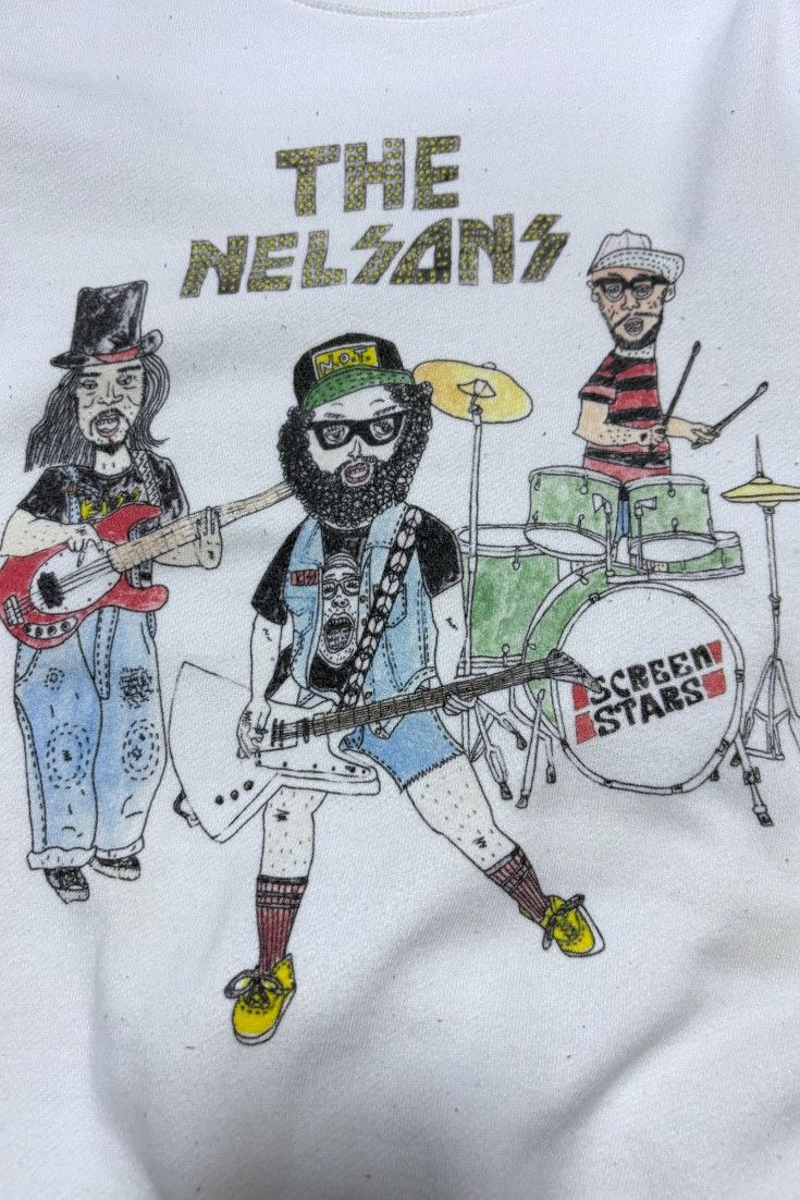 Band Tees Vintage 90s THE NELSONS Screen Stars sweatshirt Size US M / EU 48-50 / 2 - 2 Thumbnail