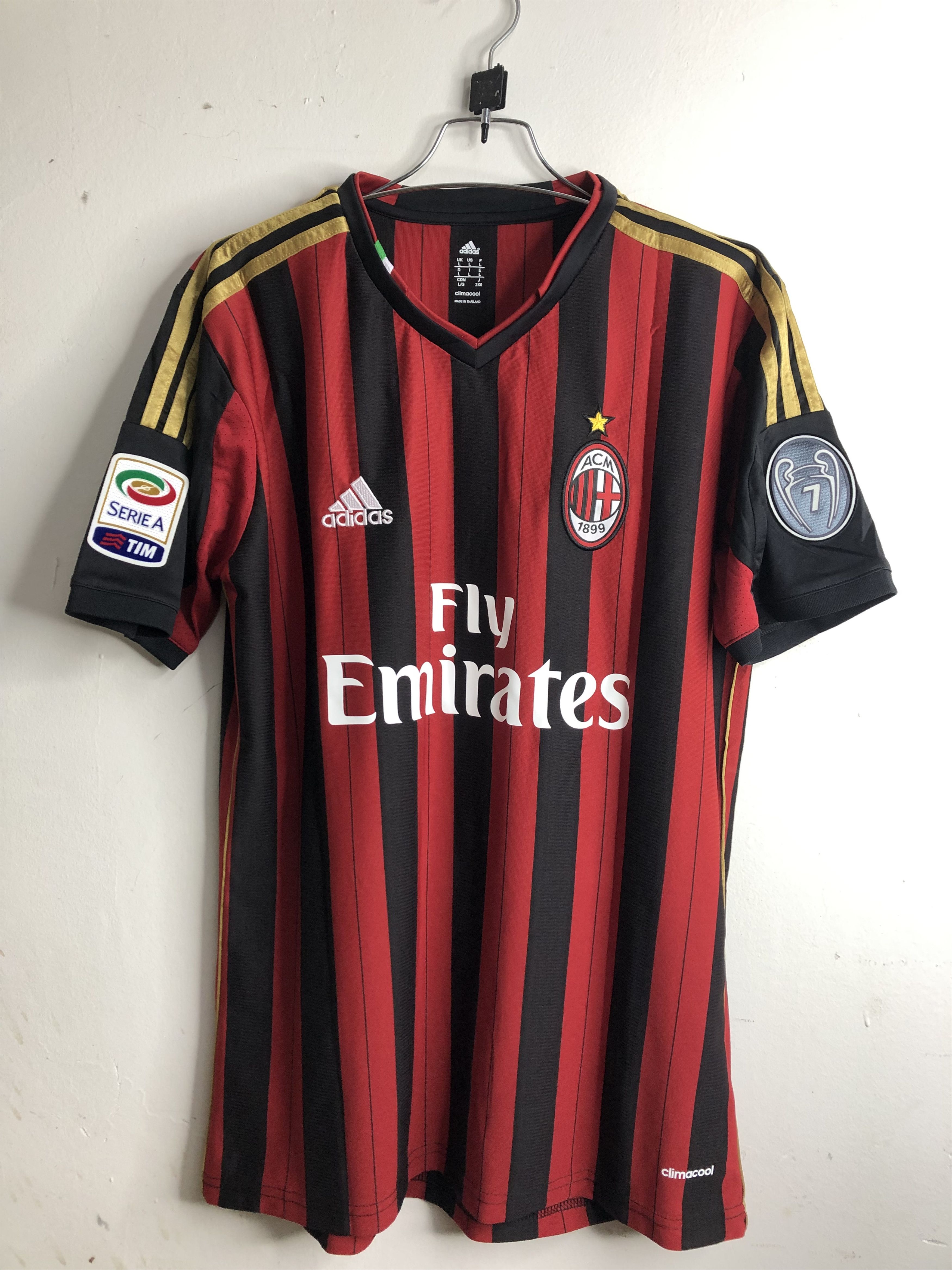 Vintage 13-14 Kaka AC Milan Home Soccer Jersey Size US L / EU 52-54 / 3 - 1 Thumbnail