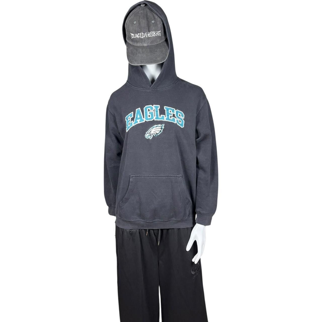 NFL Vintage Y2K 90s NFL Eagles Collegiate Hoodie Size US XL / EU 56 / 4 - 1 Thumbnail