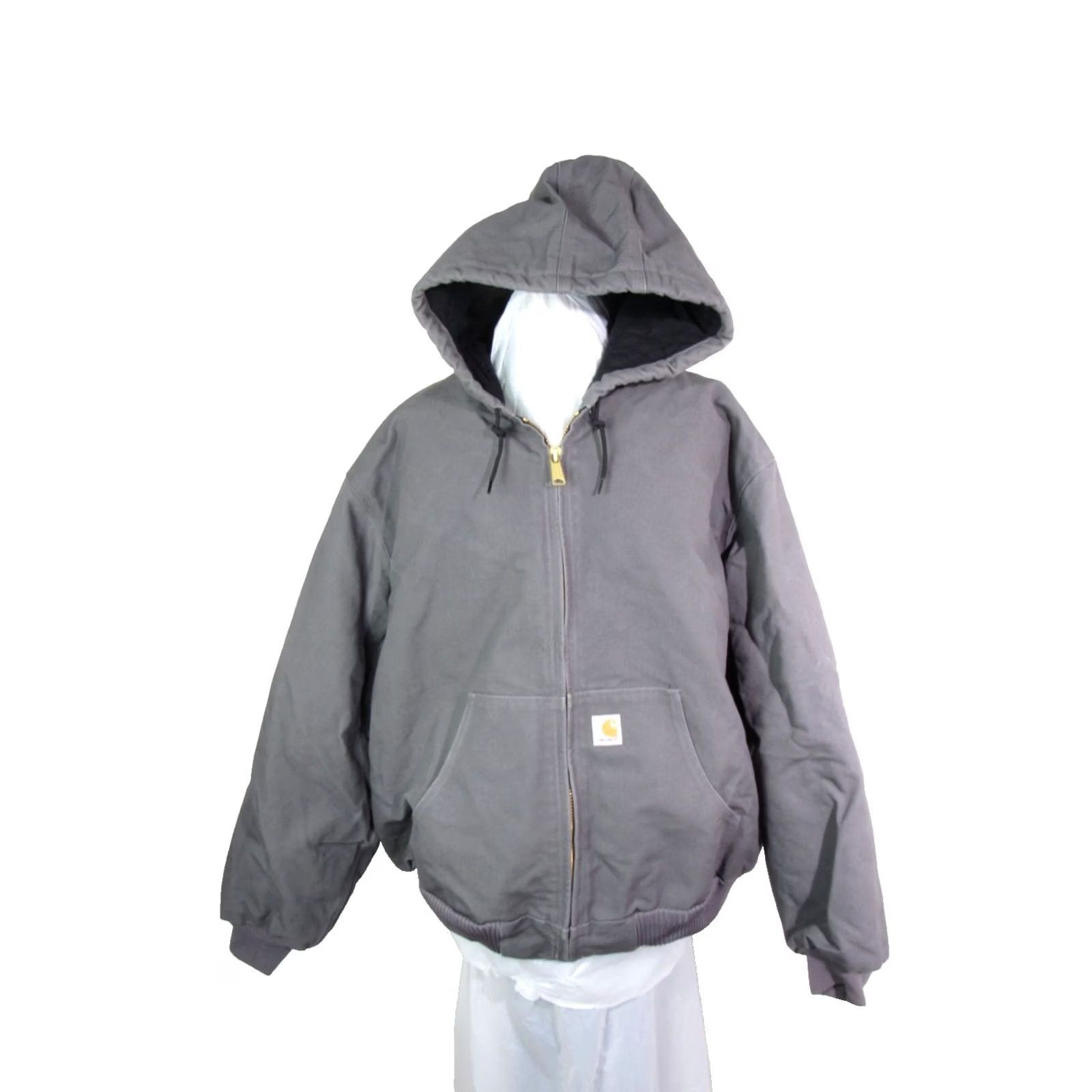 Carhartt VINTAGE Carhartt Jacket Men’s Faded Black Hooded Full Zip Workwear Duck Canvas 3XL Size US XXL / EU 58 / 5 - 2 Thumbnail