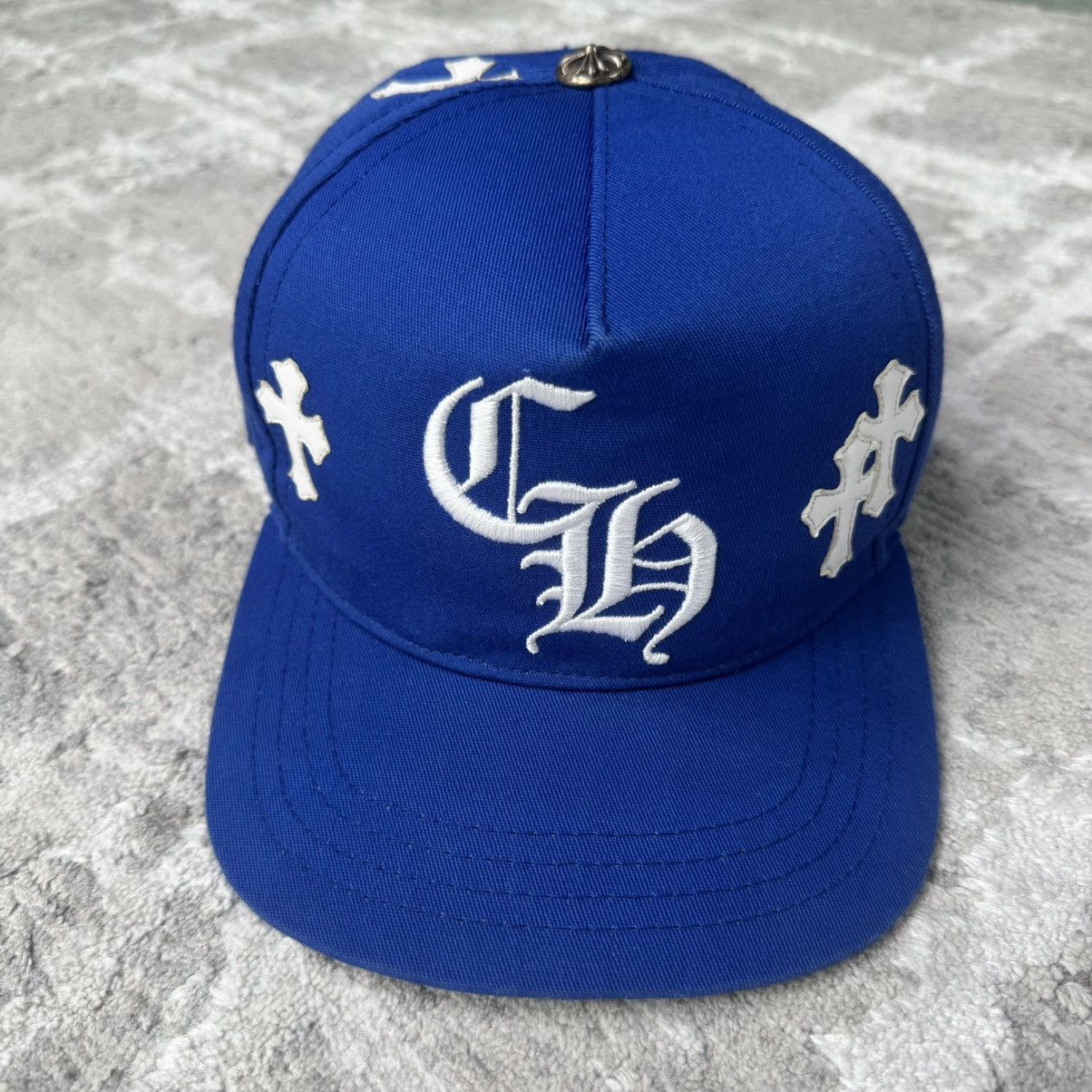 Chrome Hearts Leather cross patch baseball hat Size ONE SIZE - 1 Thumbnail