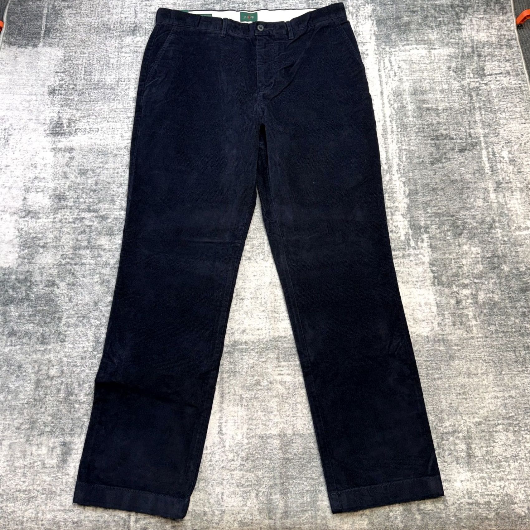 J.Crew J.CREW Pants Mens 34x32 Navy Blue Corduroy Straight Trouser Preppy Chino Wearable Size 34 Mens Regular Blue Navy Size US 34 / EU 50 - 2 Thumbnail