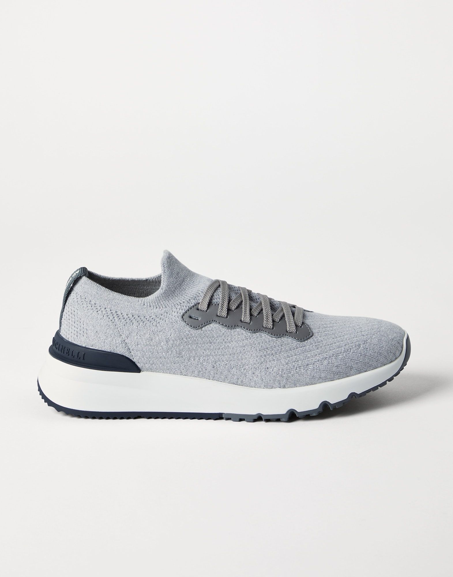 Brunello Cucinelli o1la1rc1a0326 Semi-Polished Runners Sneakers in Grey Size US 12 / EU 45 - 1 Thumbnail