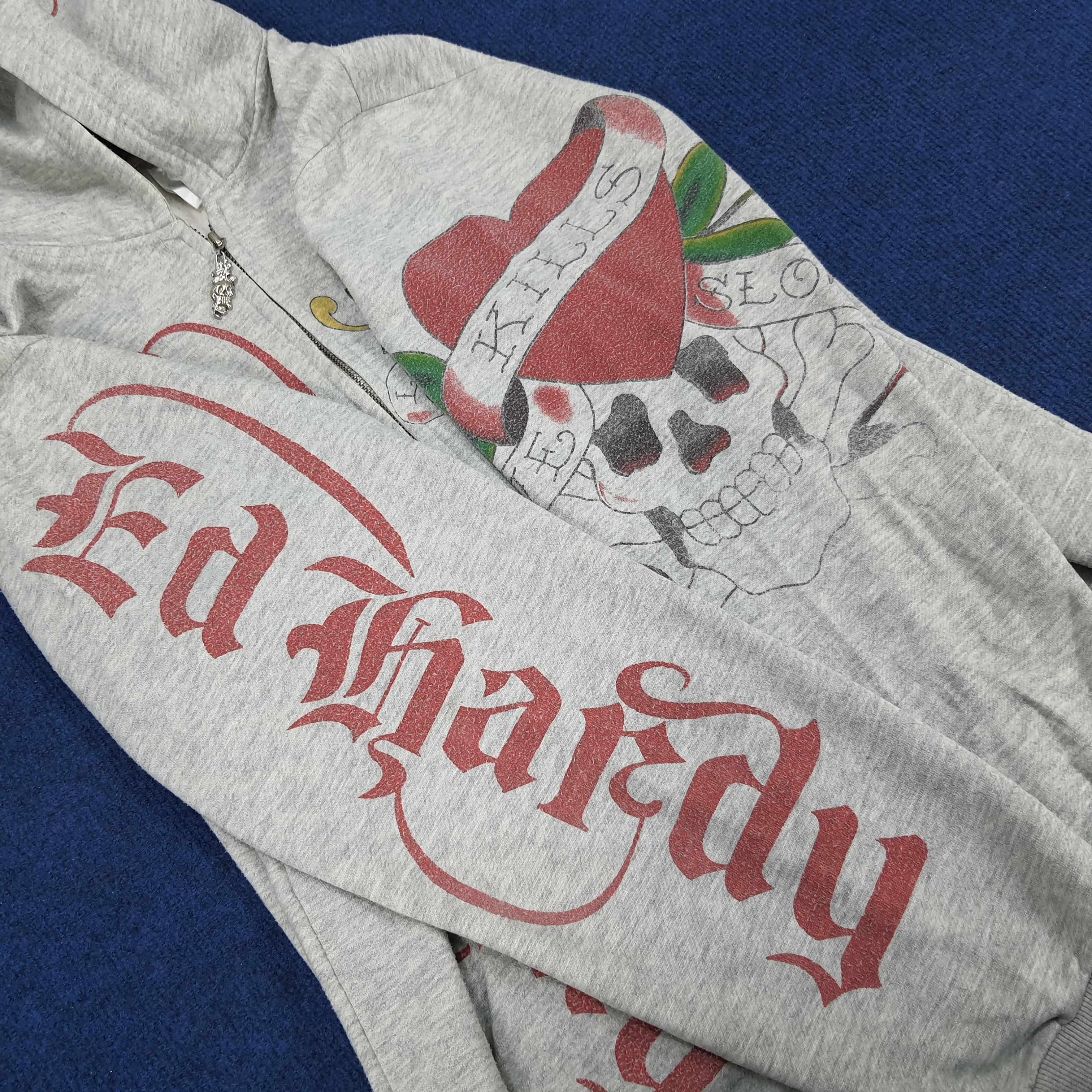 Christian Audigier × Ed Hardy × Vintage Vintage Ed Hardy by Christian Audigier Designer Hoodie Size US M / EU 48-50 / 2 - 9 Thumbnail