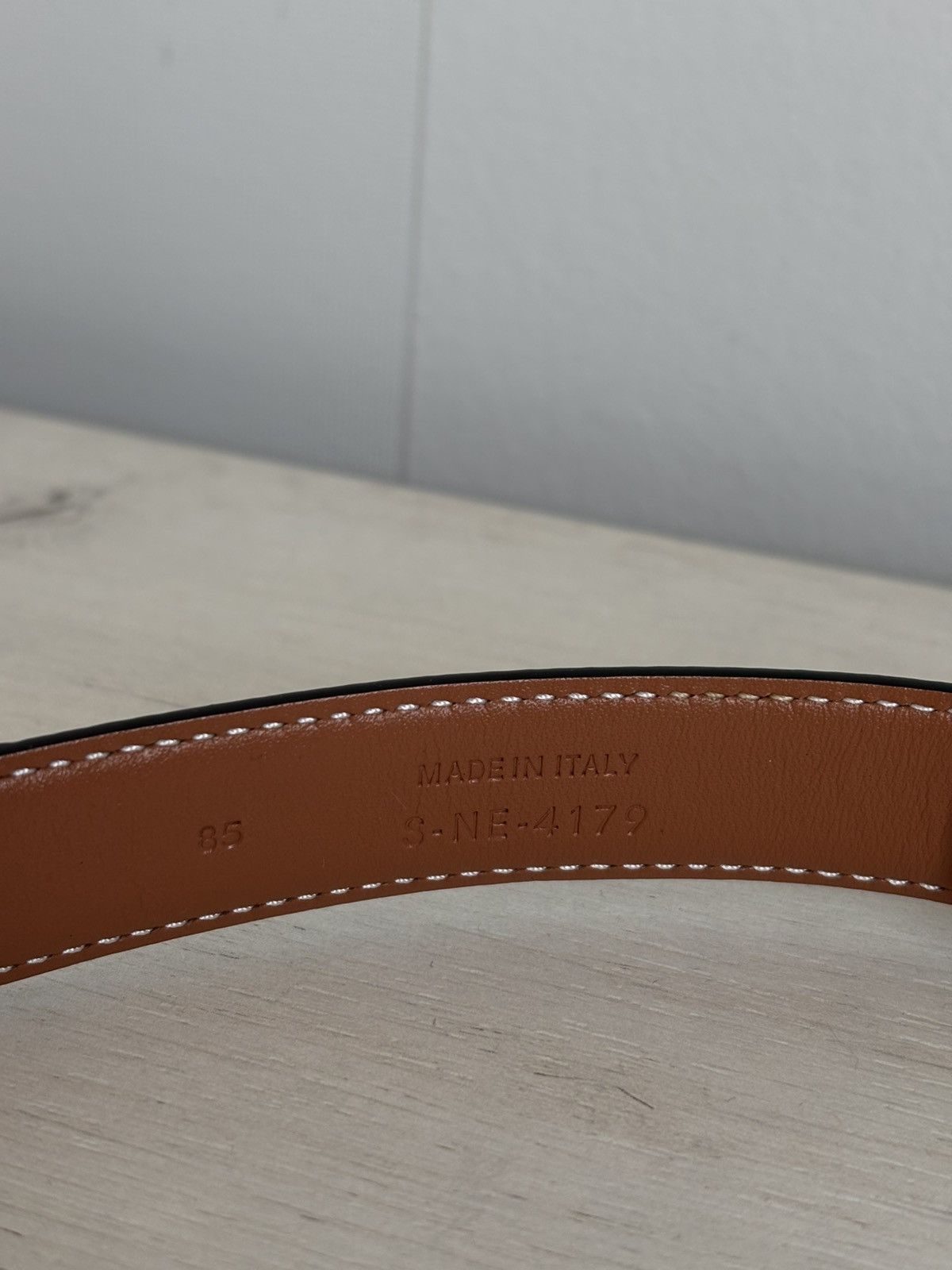 Celine Celine Paris Triomphe Gray/Brown Monogram Belt Made in Italy Size ONE SIZE - 8 Thumbnail