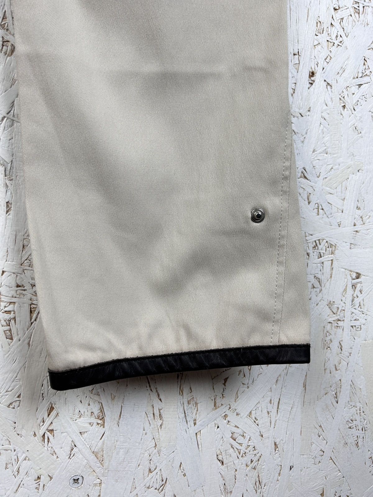 Prada Vintage Prada Leather Inserts Stretch Womens Archive Pants Size 26" / US 2 / IT 38 - 9 Thumbnail