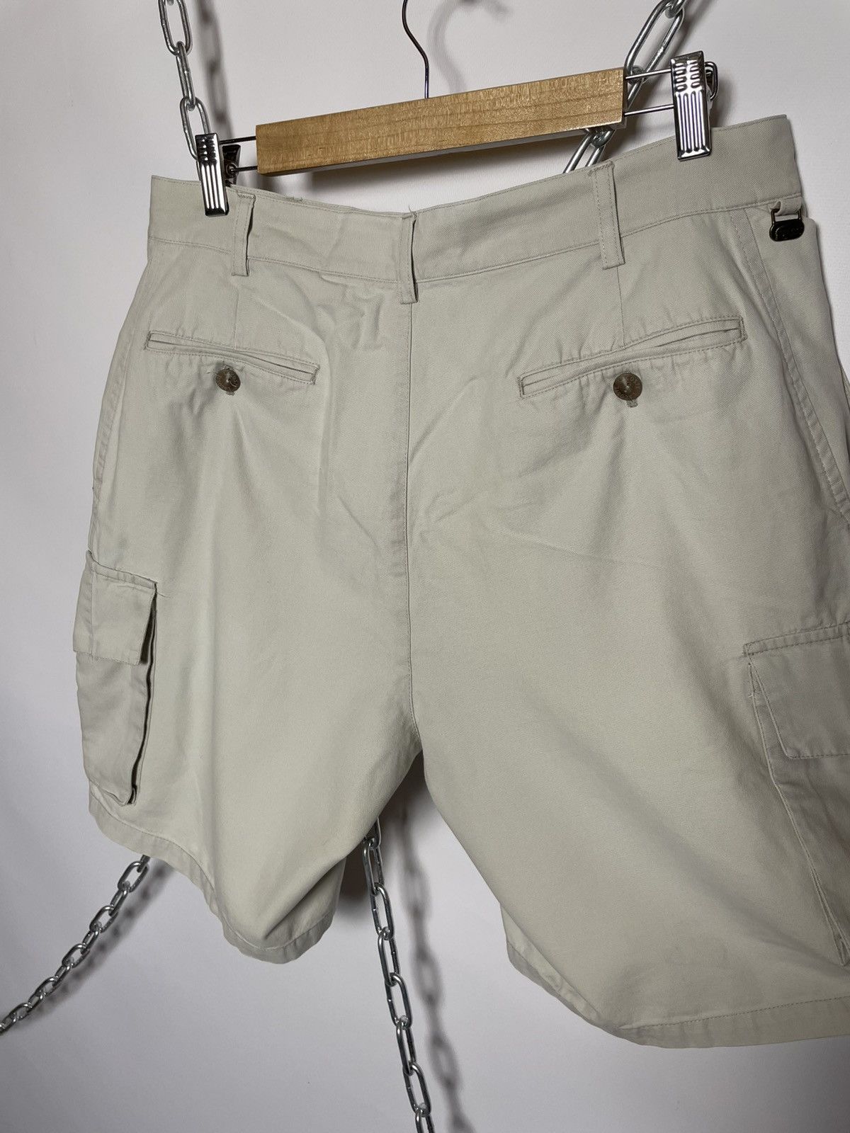 Lacoste Lacoste Vintage Metal Logo Cargo Shorts Size US 32 / EU 48 - 7 Thumbnail