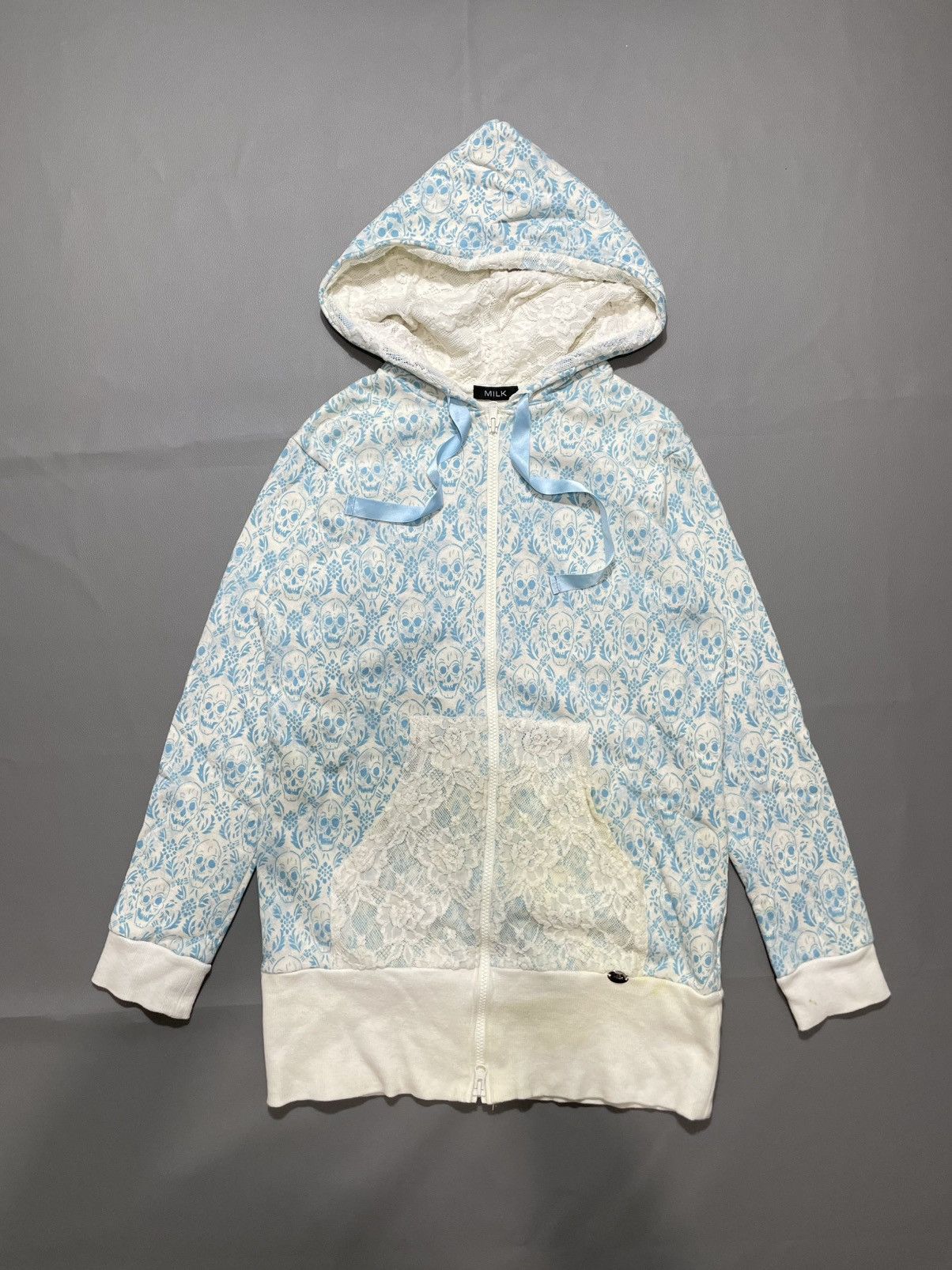 Hysteric Glamour Japanese Flower Lace Up Poem Skull Hoodie Size M / US 6-8 / IT 42-44 - 1 Thumbnail