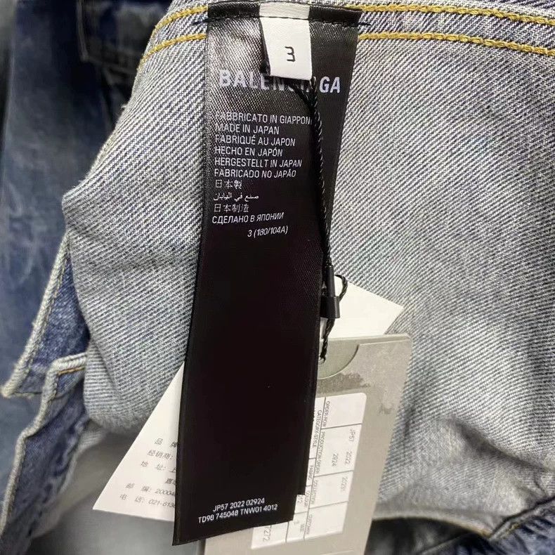 Balenciaga Balenciaga Blue Graffiti Logo Denim Jacket-2506 Size US M / EU 48-50 / 2 - 4 Thumbnail
