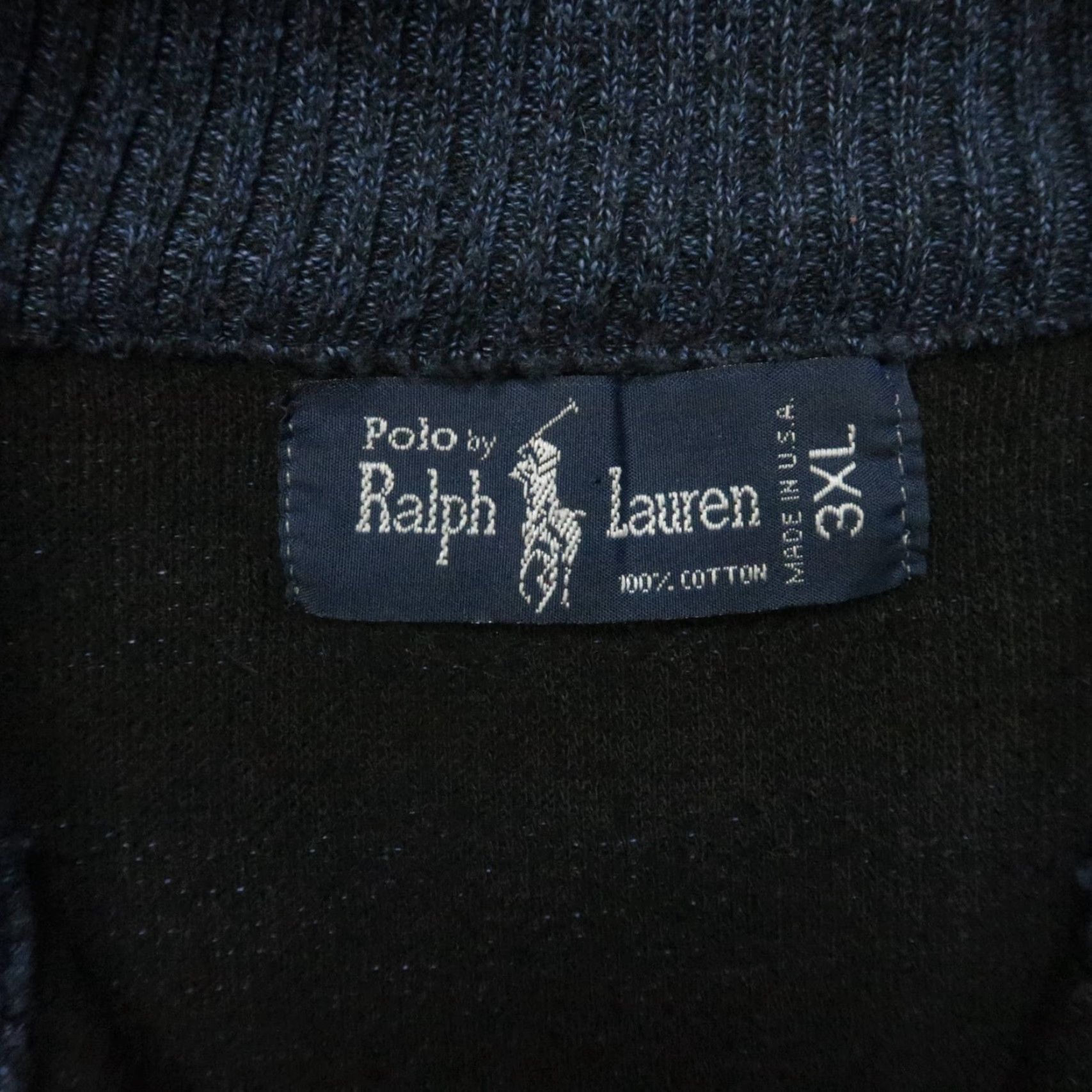 Polo Ralph Lauren VINTAGE Polo Ralph Lauren Sweater Shirt Men XL Blue Black Striped 1/4 Zip All Seasons Pullover Gift Ideas Mens Size US XL / EU 56 / 4 - 4 Thumbnail