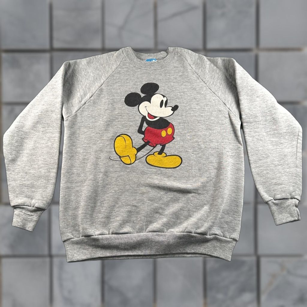 Disney Vtg Disney Sweatshirt Size L Gray Mickey Mouse Crewneck Graphic Pullover 90's Size US L / EU 52-54 / 3 - 1 Thumbnail