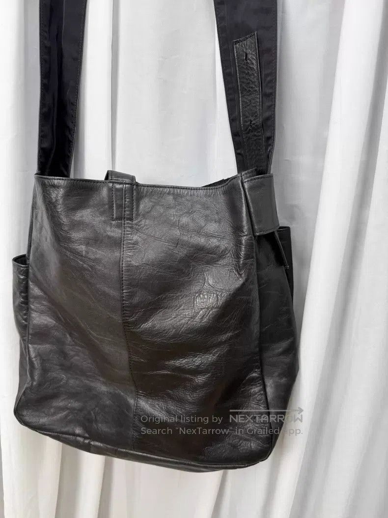 Yohji Yamamoto Yohji Yamamoto deconstructed leather shoulder bag| Size ONE SIZE - 6 Thumbnail