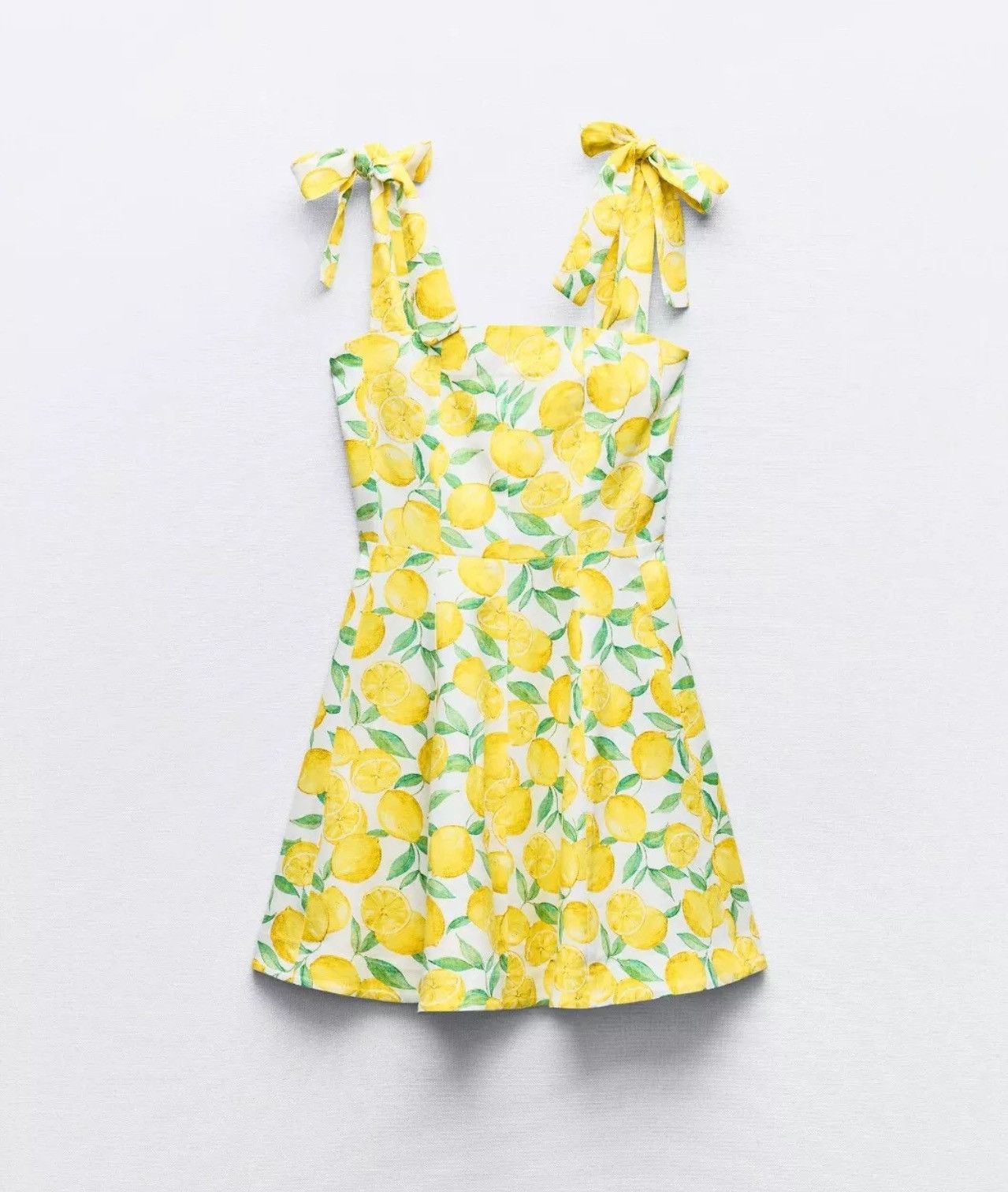Vintage Zara Lemon Fruit Print Babydoll Linen Blend Stylish Blouse Size S / US 4 / IT 40 - 2 Thumbnail
