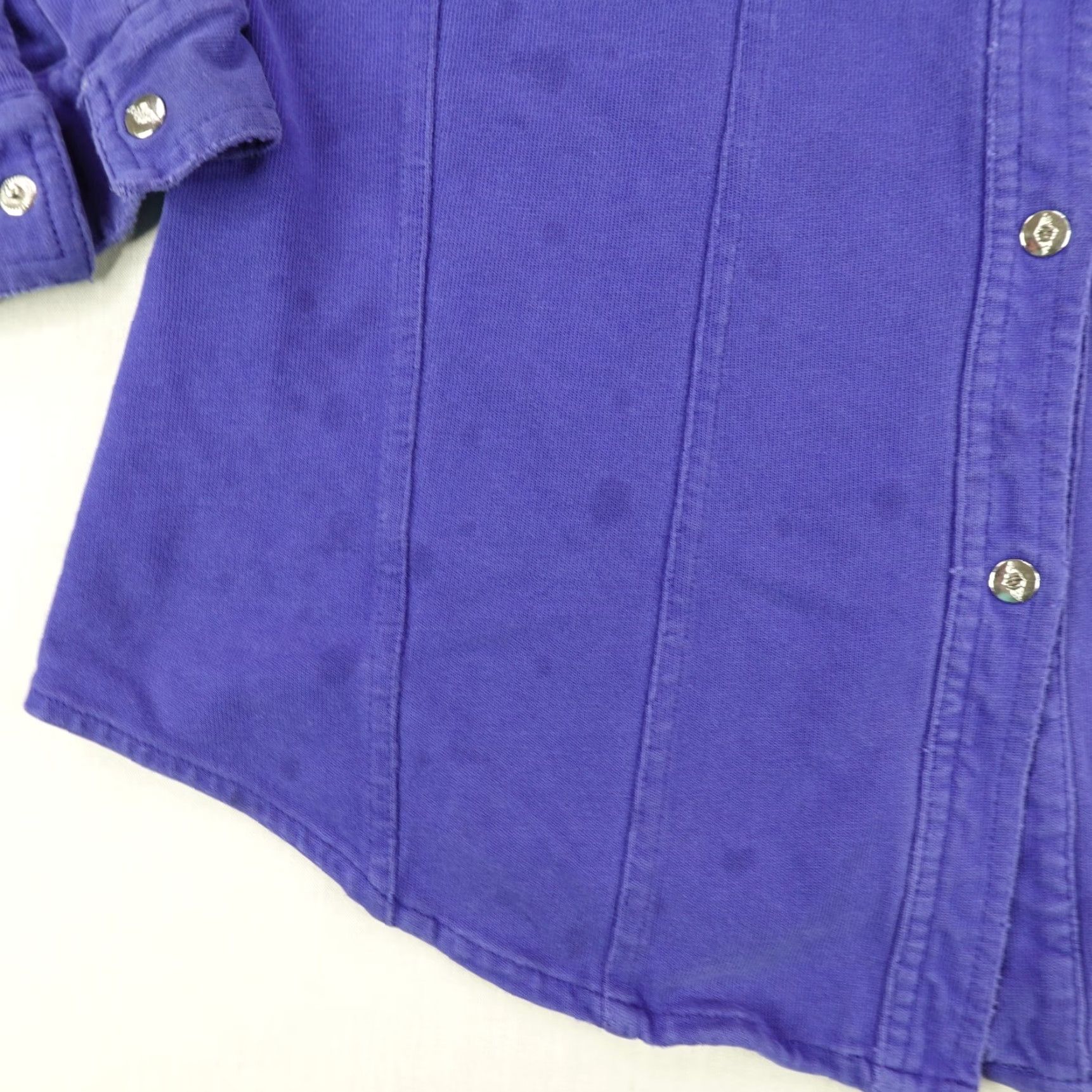 Harley Davidson VINTAGE Harley-Davidson Button-Up Shirt Womens Small Blue Long Sleeve Pearl Snap Motorcycle 90s Western Size S / US 4 / IT 40 - 5 Thumbnail