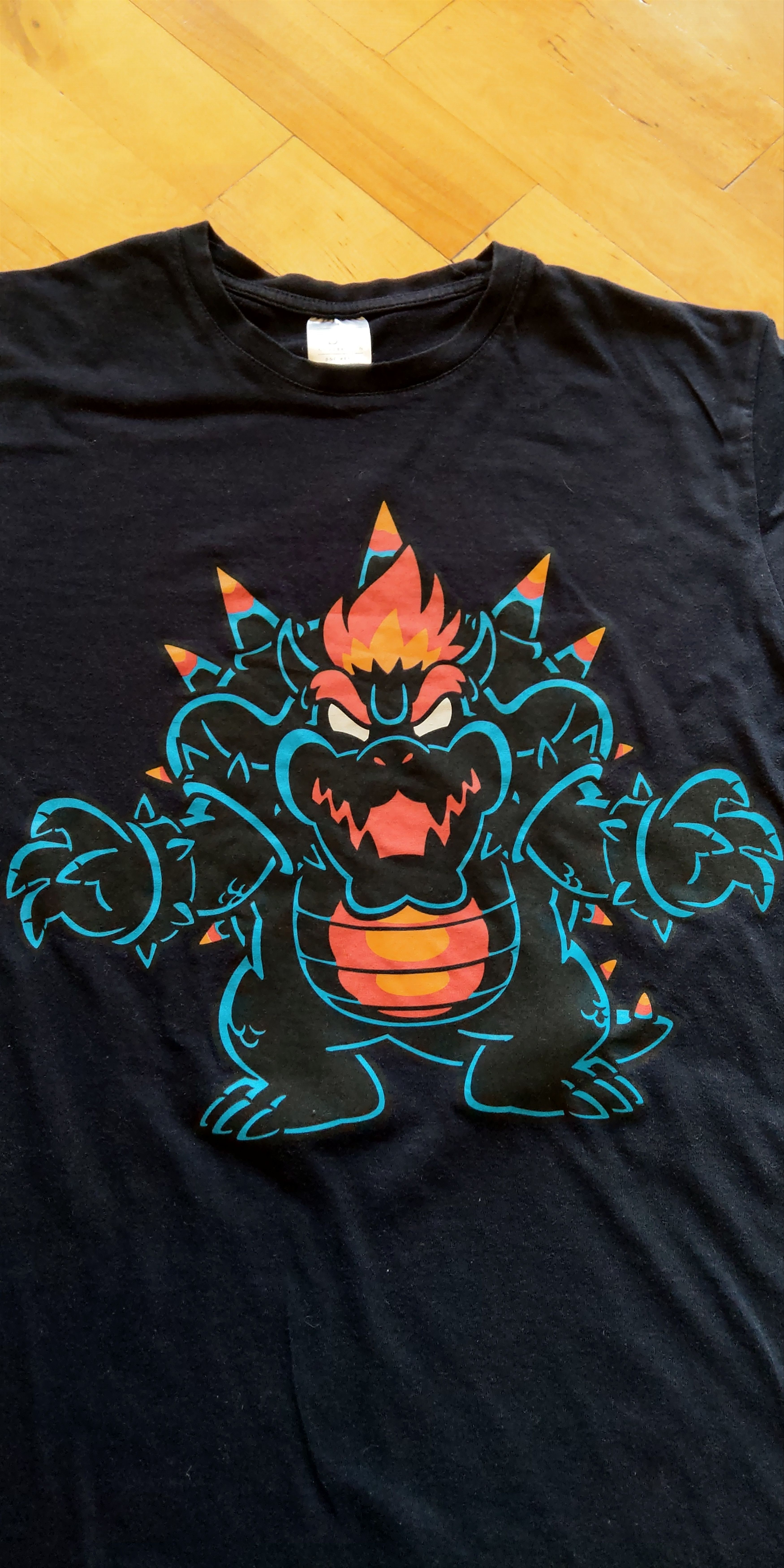Nintendo Unique Bowser Fury Shirt Nintendo Mario 3D World Yoshi goth Size US M / EU 48-50 / 2 - 1 Thumbnail