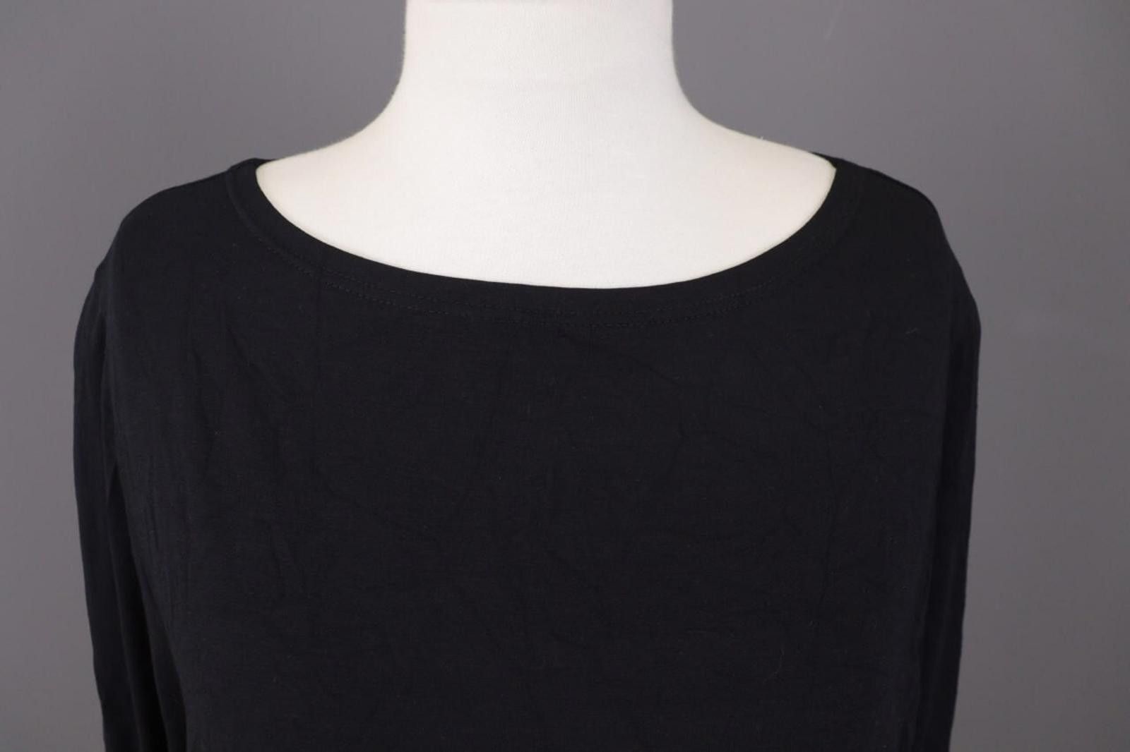 Oska Black Lagenlook Long Sleeve Tunic Dress Size 2 Dresses