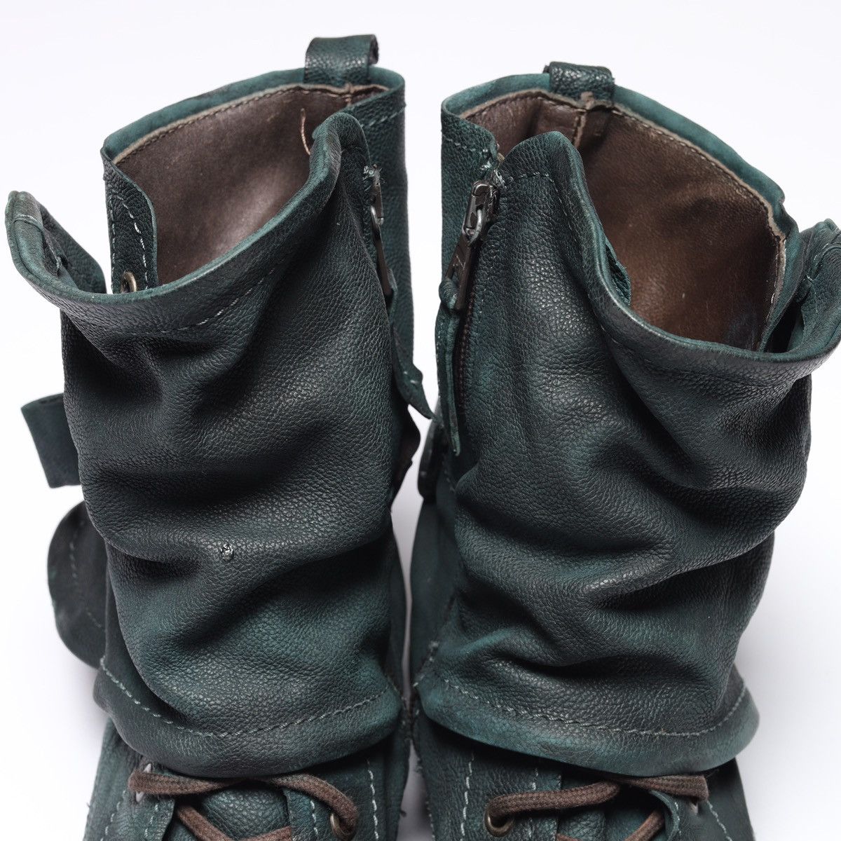 A.S.98 A.S.98 Airstep Green Ankle Boots Saintec Leather Shoes as98 Size US 9 / IT 39 - 8 Thumbnail