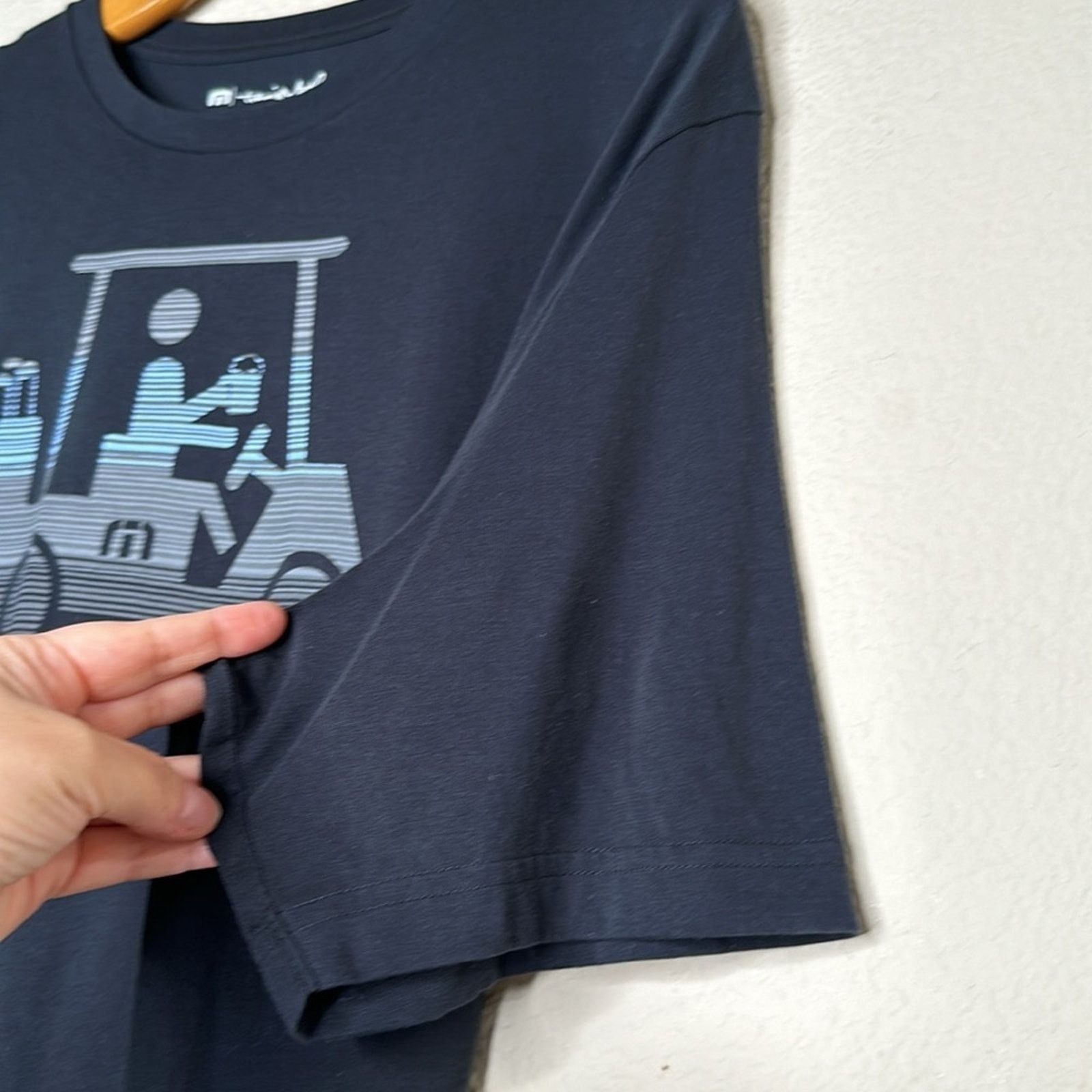 TravisMathew Travis Mathew Race You Tee Pima Cotton Blue Size XL Size US XL / EU 56 / 4 - 5 Thumbnail