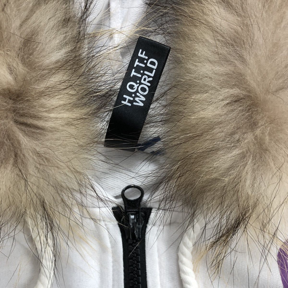 If Six Was Nine × Japanese Brand × Le Grande Bleu (L.G.B.) 2000s Under Level Poem Goa Lgb Short Zipper Fur Jacket Size US L / EU 52-54 / 3 - 8 Thumbnail