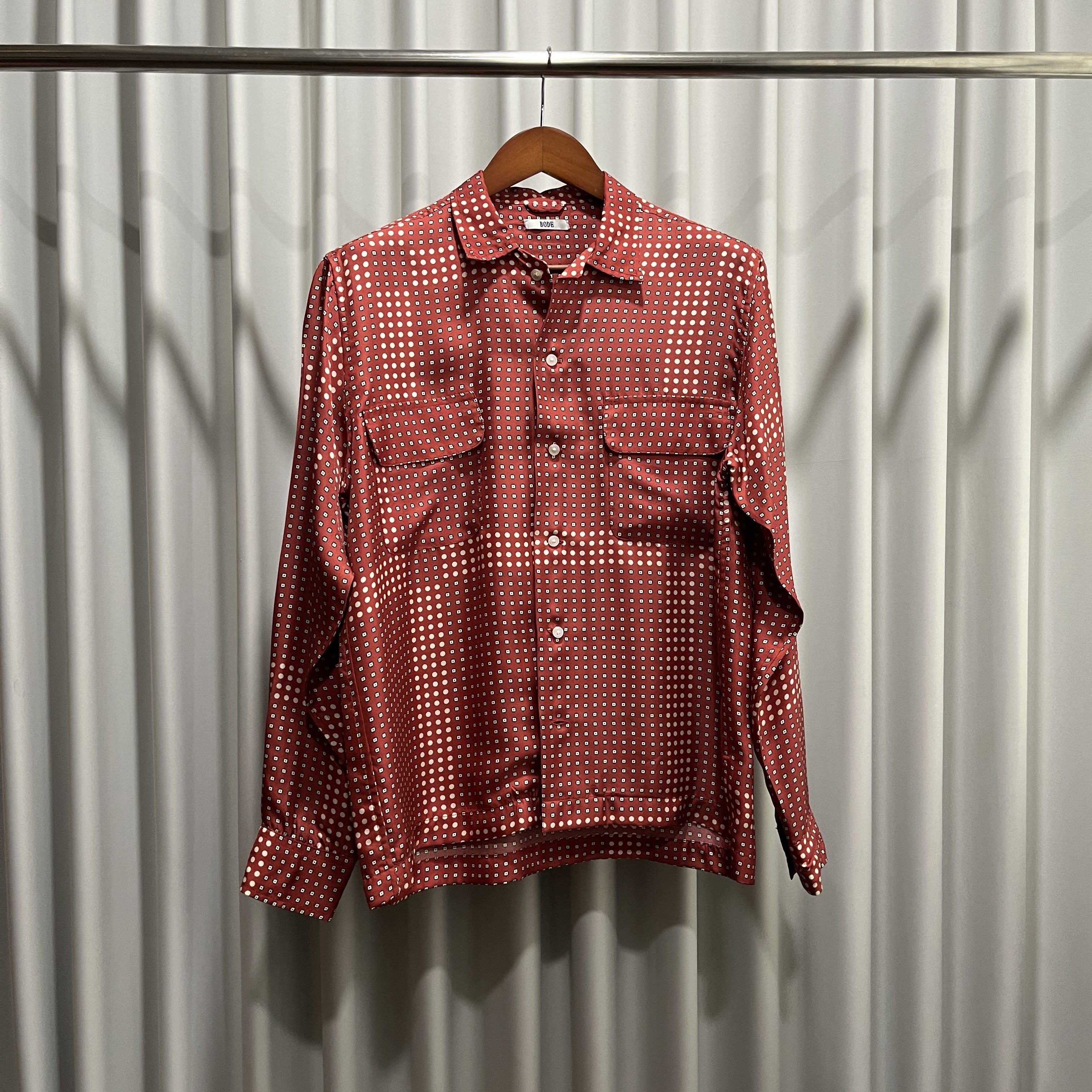 Bode SSENSE Exclusive Red Plaid Shelter Shirt Size US M / EU 48-50 / 2 - 1 Thumbnail