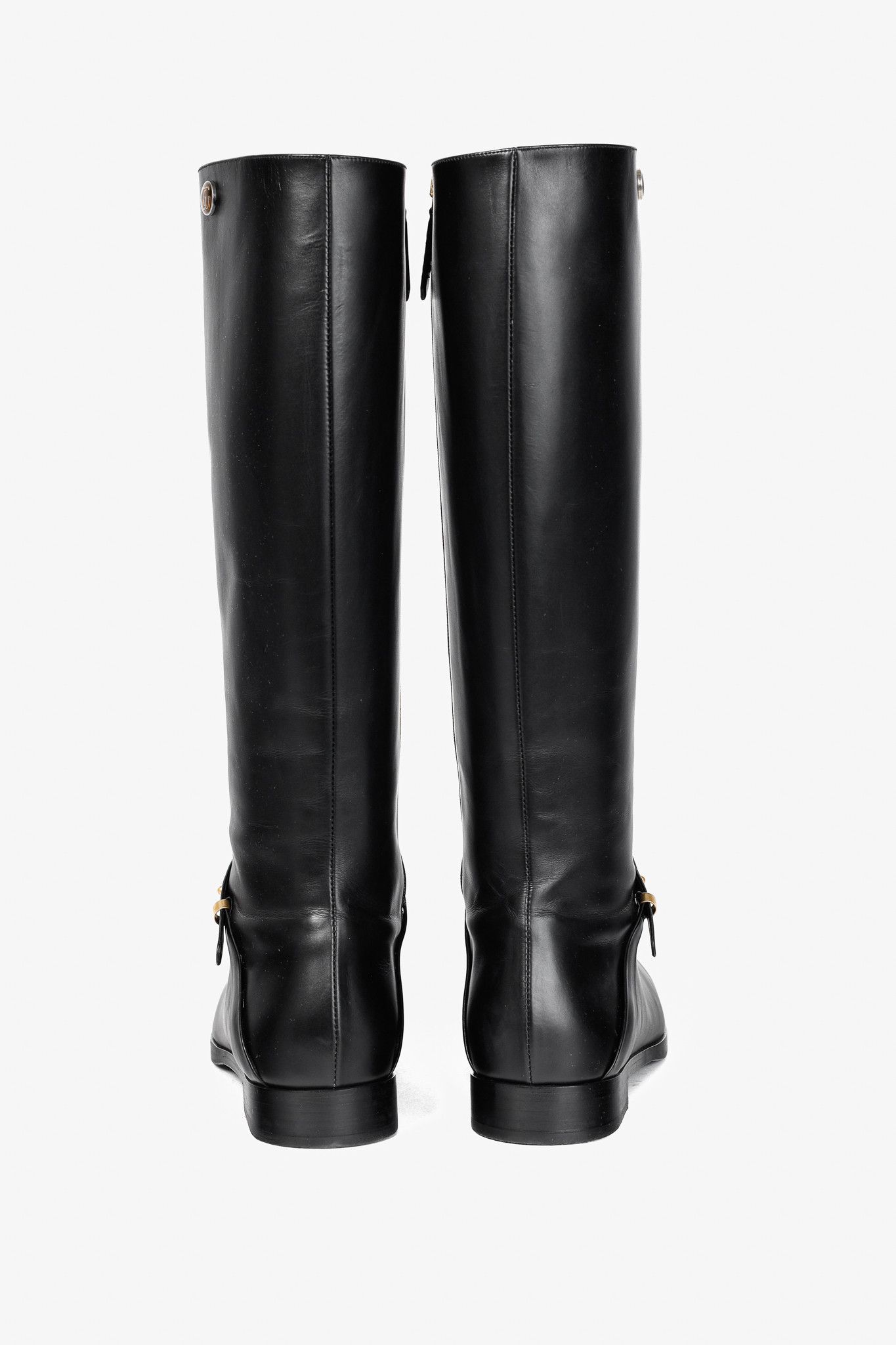 Gucci Gucci Rosie Black Elite Calf Leather Riding Boots Size US 8.5 / IT 38.5 - 3 Thumbnail