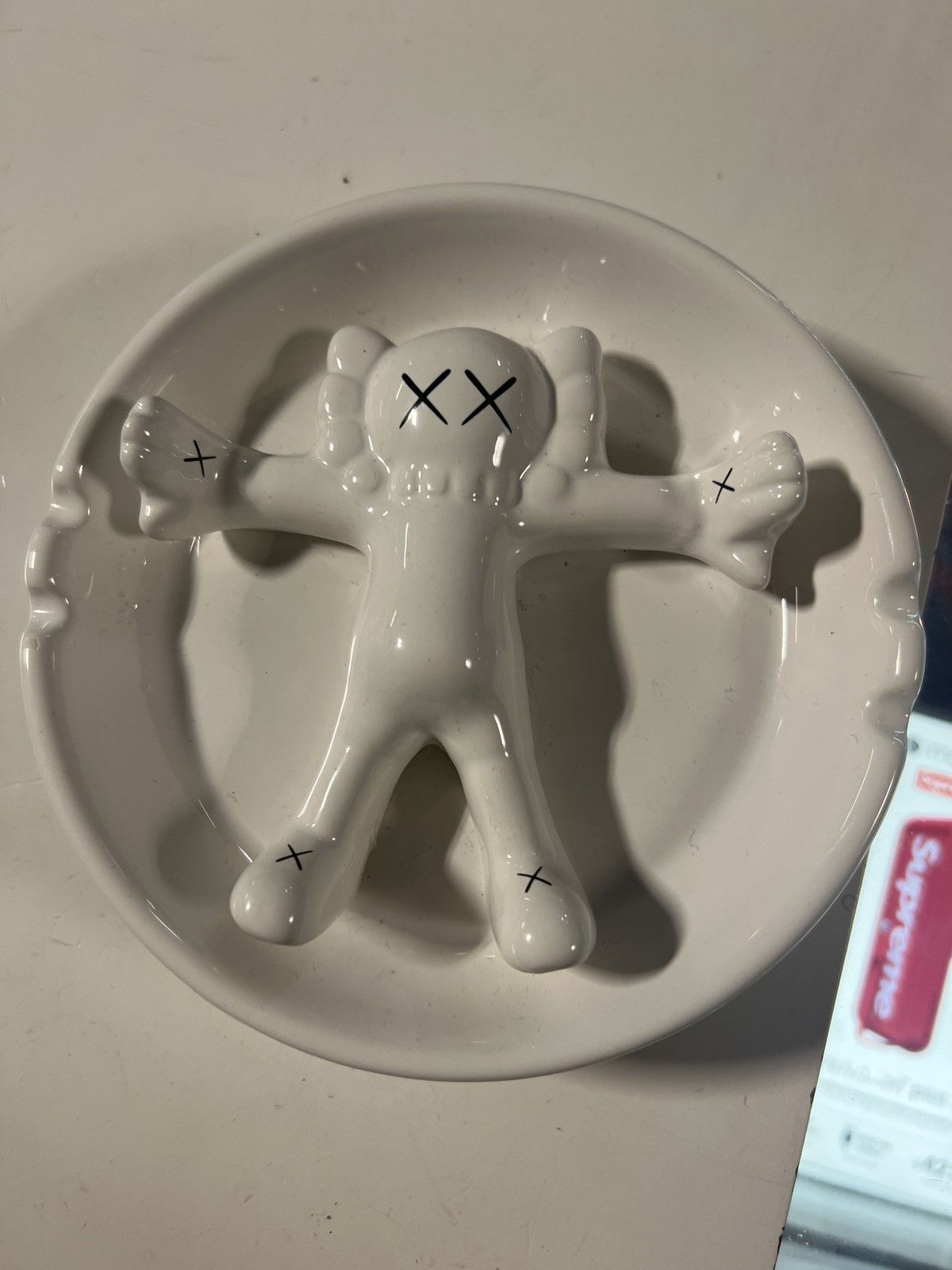 image of Kaws Ashtray in White, Men's