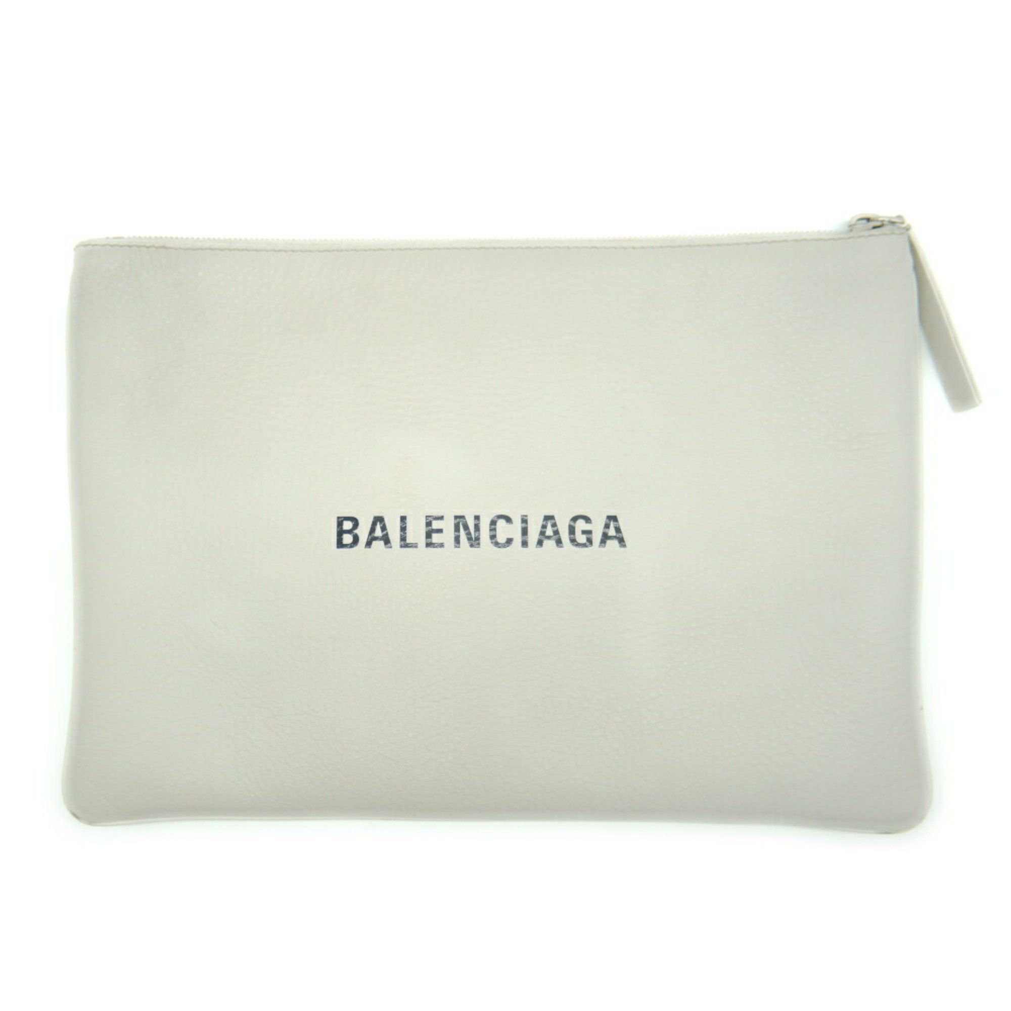 Balenciaga BALENCIAGA Clip M Clutch Bag White 485110 Size ONE SIZE - 1 Thumbnail