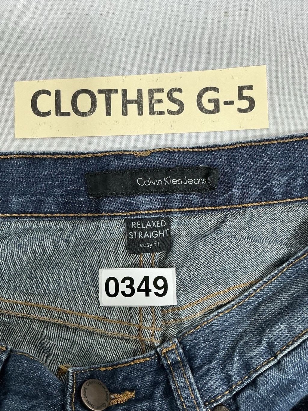 Calvin Klein Men's Calvin Klein Blue Jeans 30 Relaxed Straight Easy Fit Size US 30 / EU 46 - 3 Thumbnail