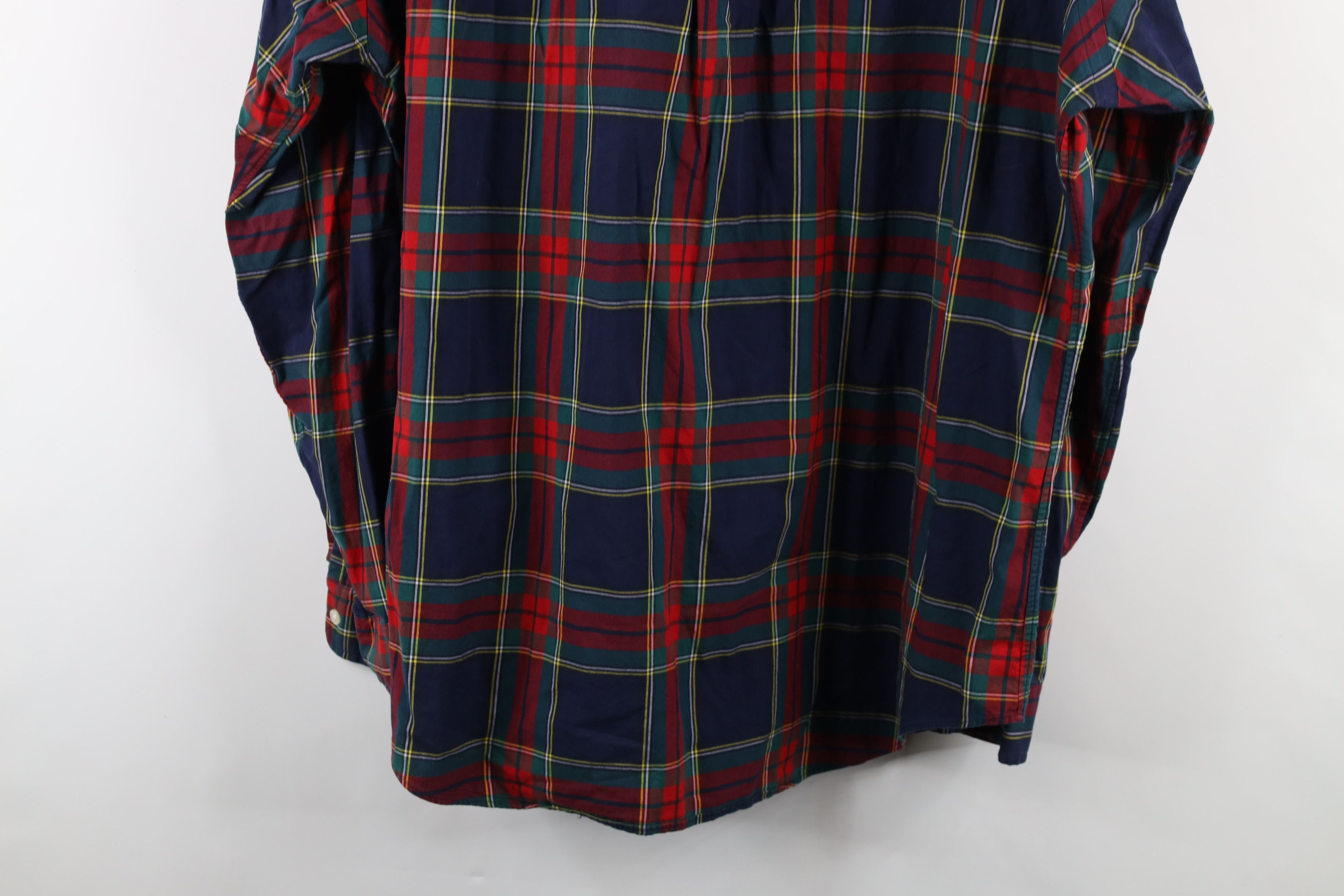 Ralph Lauren × Vintage Vintage 90s Ralph Lauren Fit Rainbow Plaid Button Down Shirt Size US XL / EU 56 / 4 - 14 Thumbnail