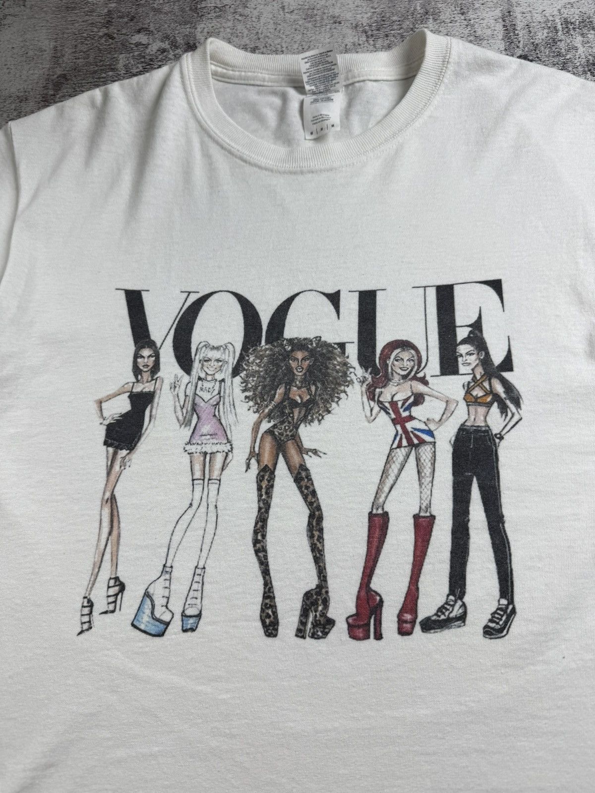 Vogue Vogue Spice Girls Ladies Gildan Medium Hip Hop Rap Cotton Jersey T Shirt Tee Size US M / EU 48-50 / 2 - 7 Thumbnail
