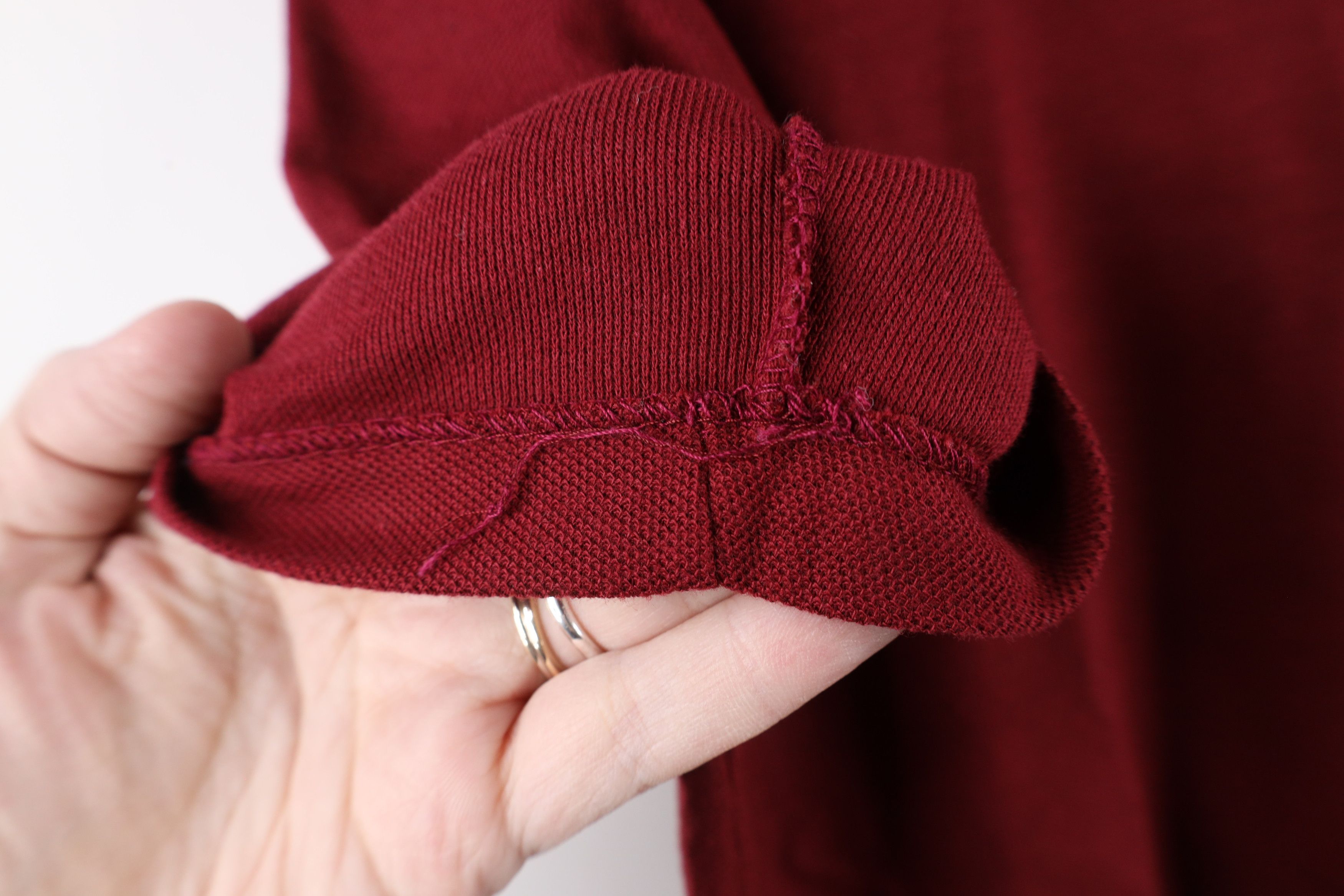 Vintage Vintage 70s Streetwear Knit Short Sleeve Polo Shirt Red USA Size US M / EU 48-50 / 2 - 6 Thumbnail