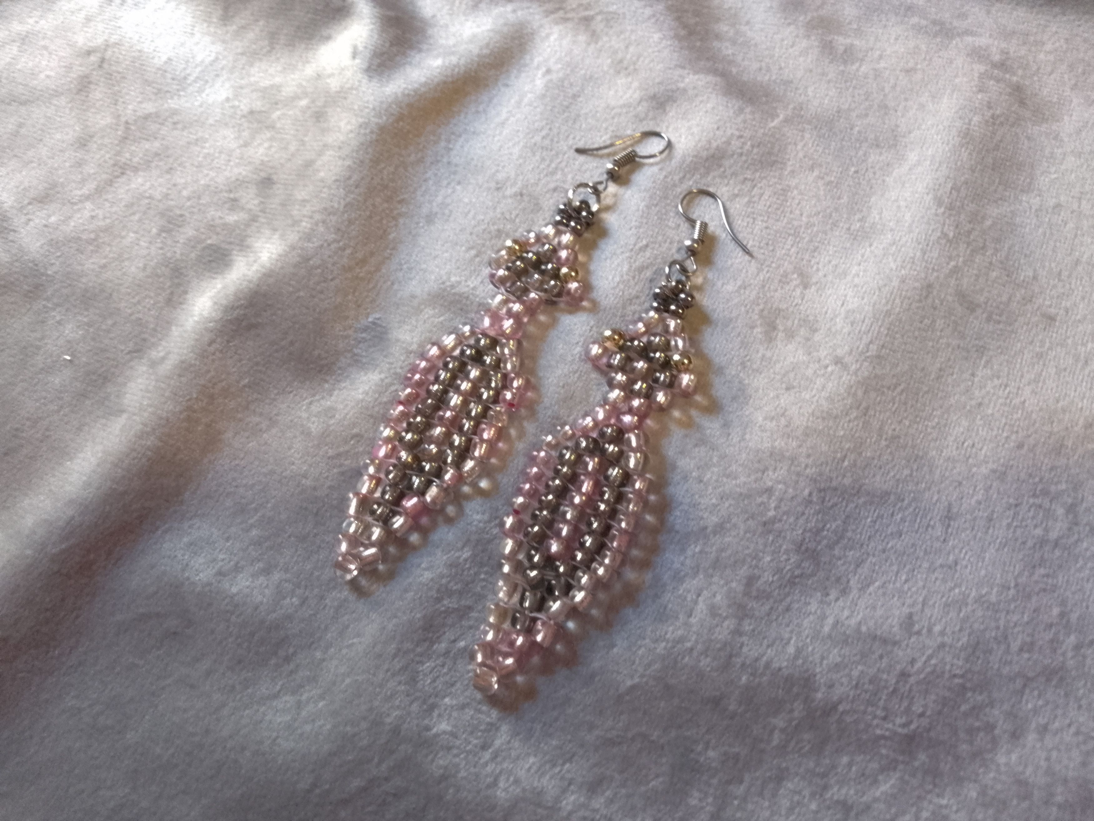 Handmade Necklace Snake shape metallic glass. Earrings Size ONE SIZE - 4 Thumbnail