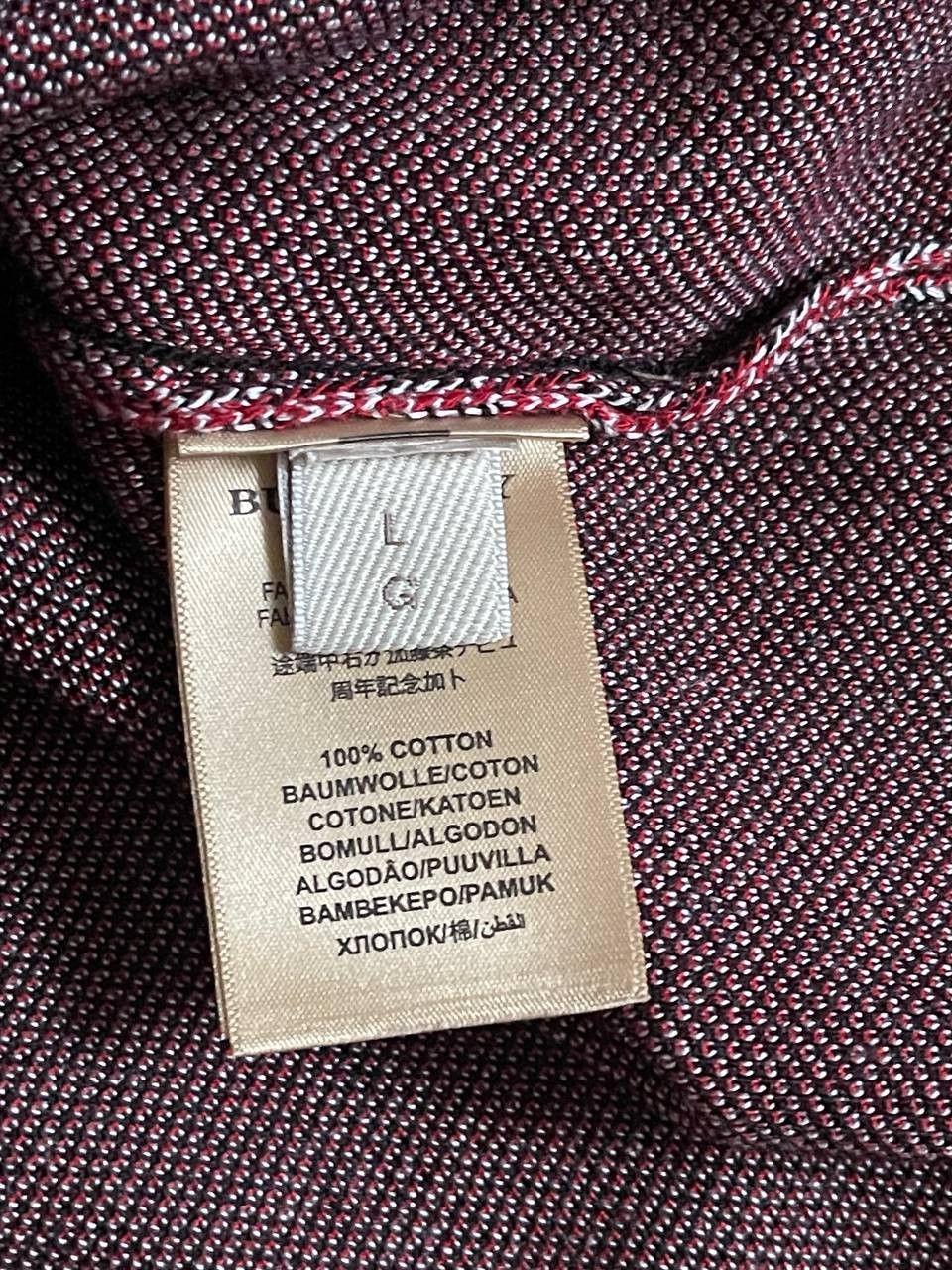 Burberry × Vintage Vintage Burberry Brit Cotton Nova Check Sweater Sz L Size L / US 10 / IT 46 - 9 Thumbnail