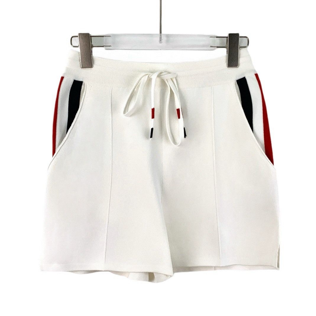 Thom Browne Thom Browne White Striped Tie Casual Shorts K26WX Size 26" / US 2 / IT 38 - 1 Thumbnail