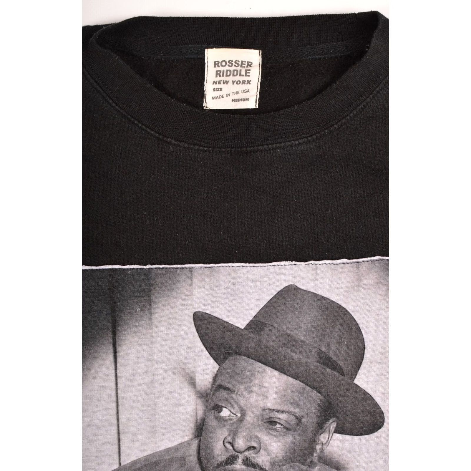 Vintage Rosser Riddle New York Vintage Cotton Blend Pullover Sweatshirt M Black USA Buttons Size US M / EU 48-50 / 2 - 4 Thumbnail